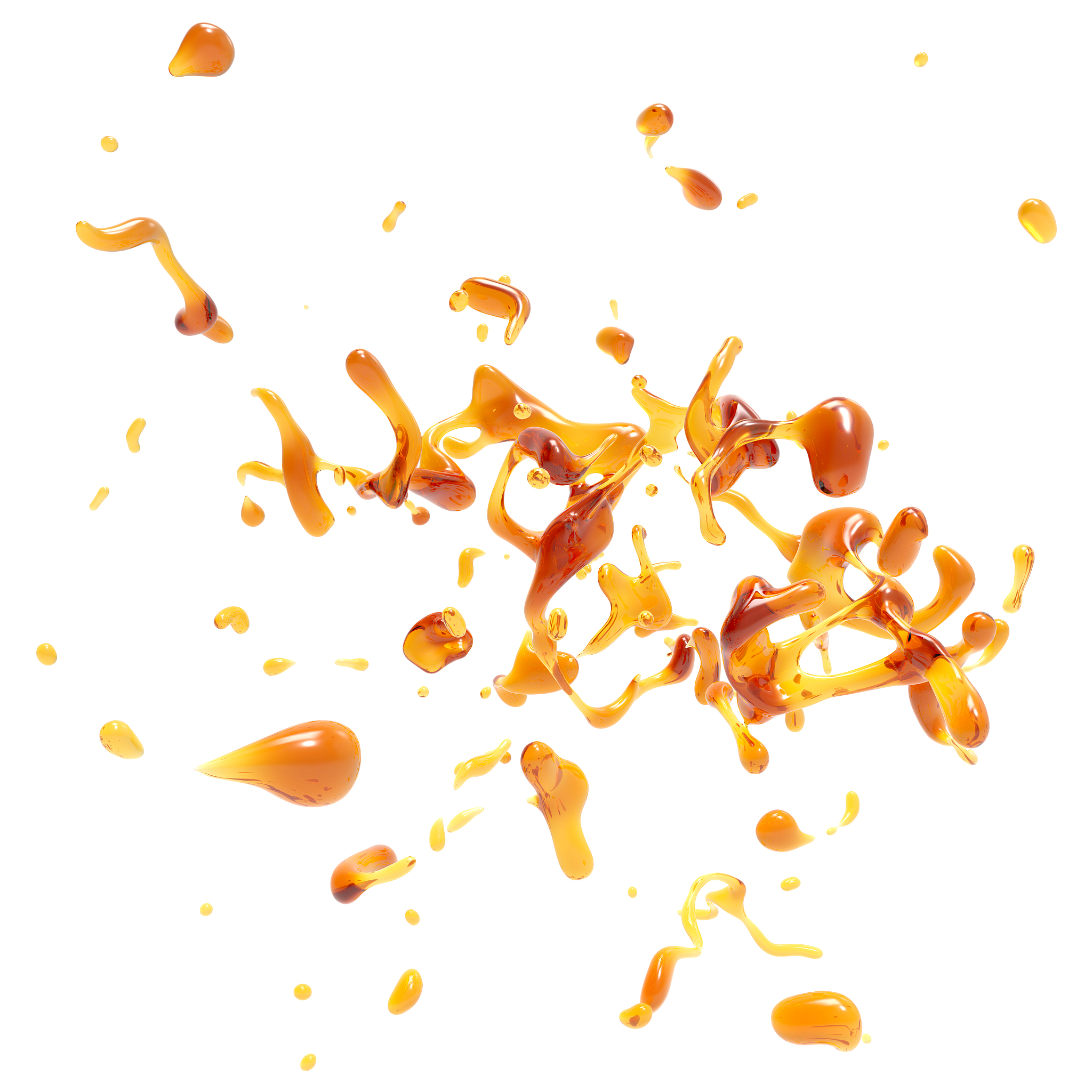3d abstract liquid splash