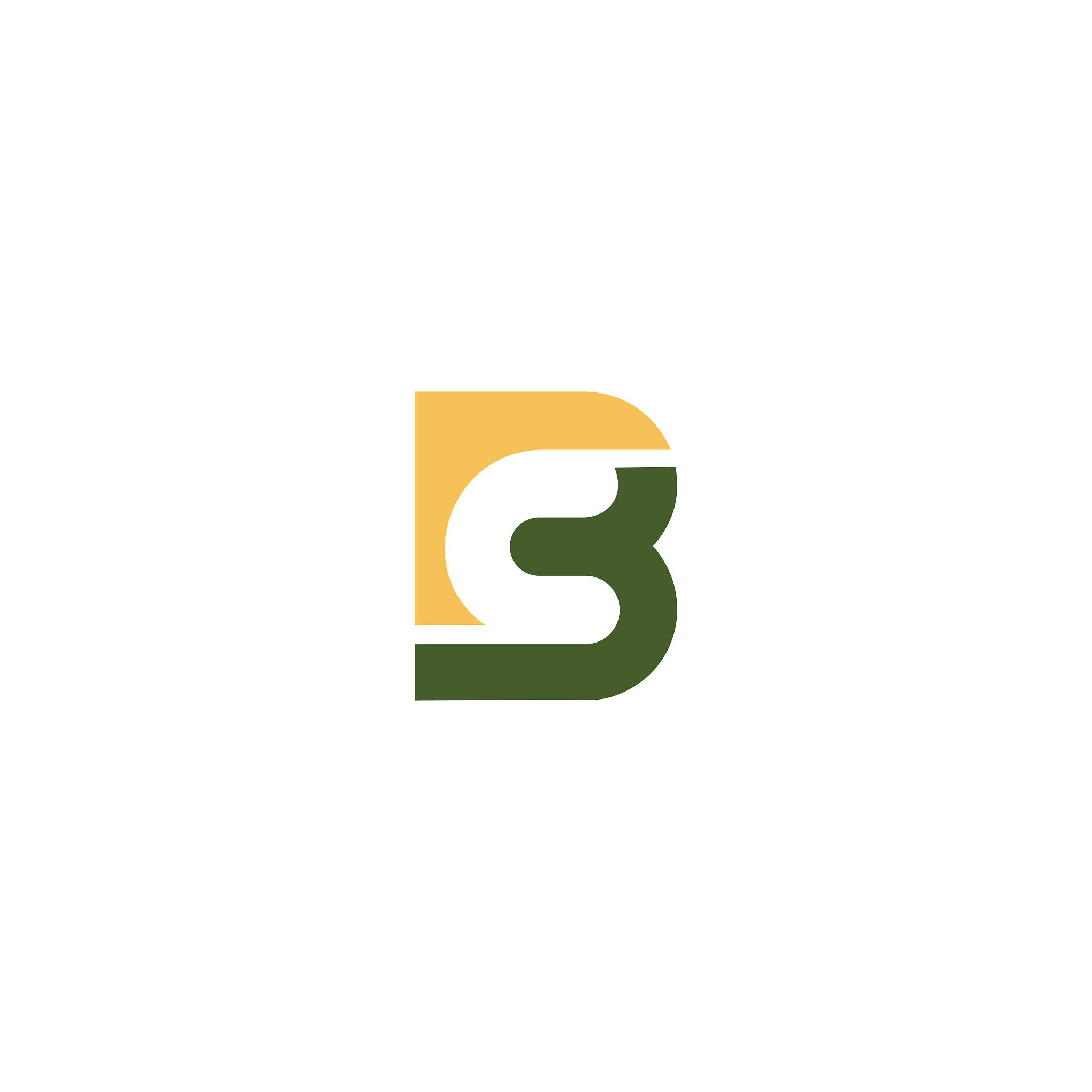 initial letter bc or cb logo design template