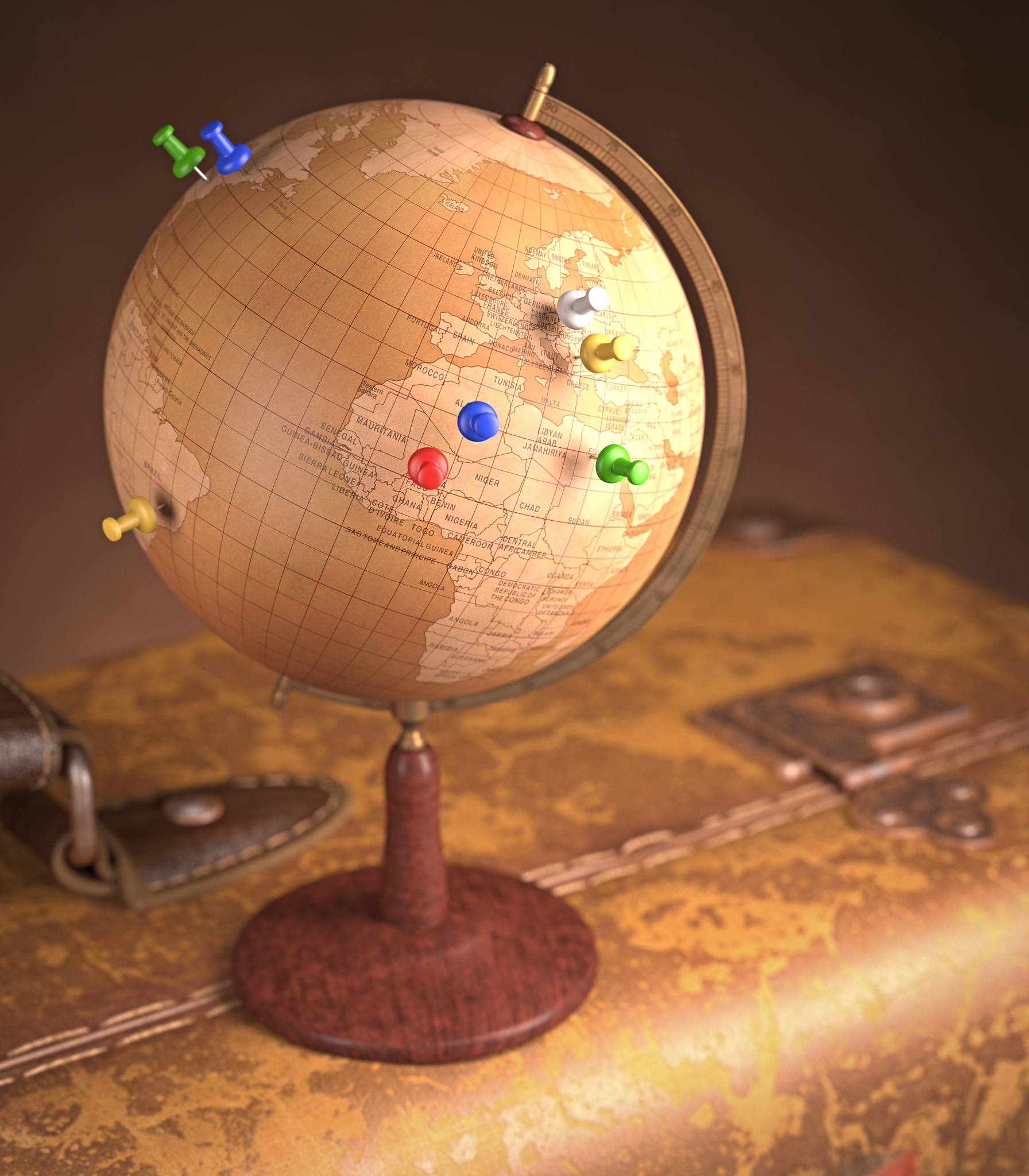 around the world
