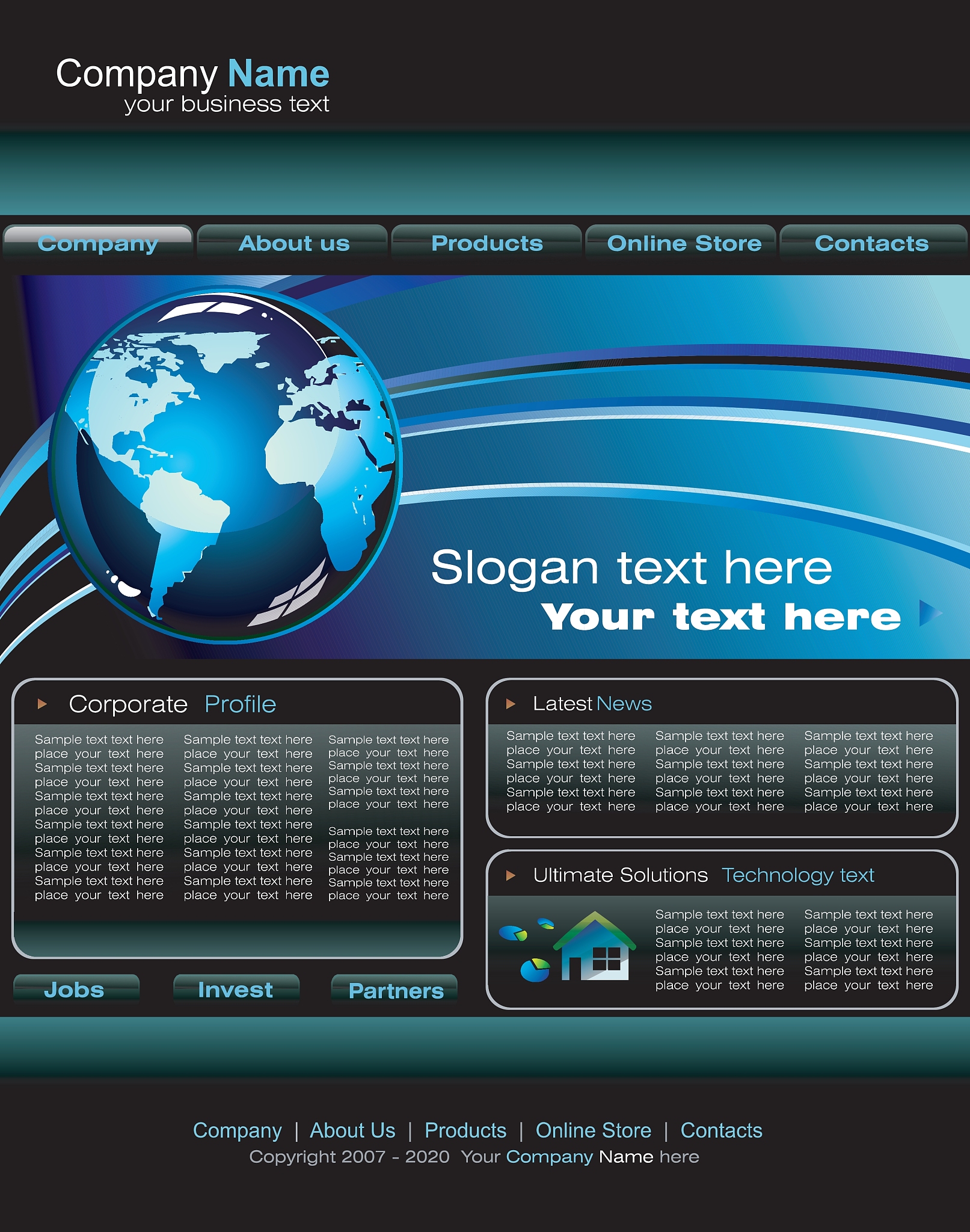 business web site template