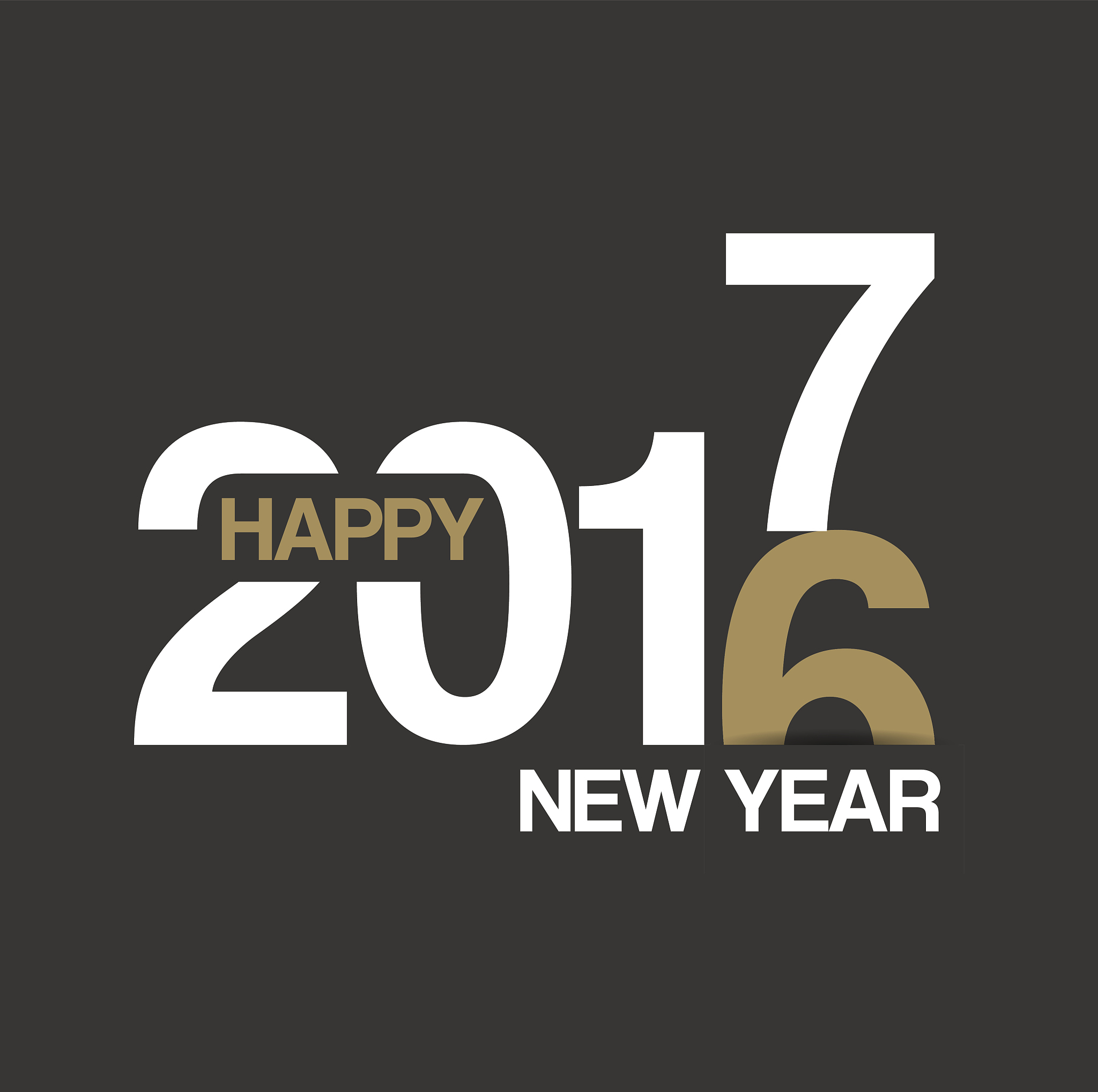happy new year 2017 design