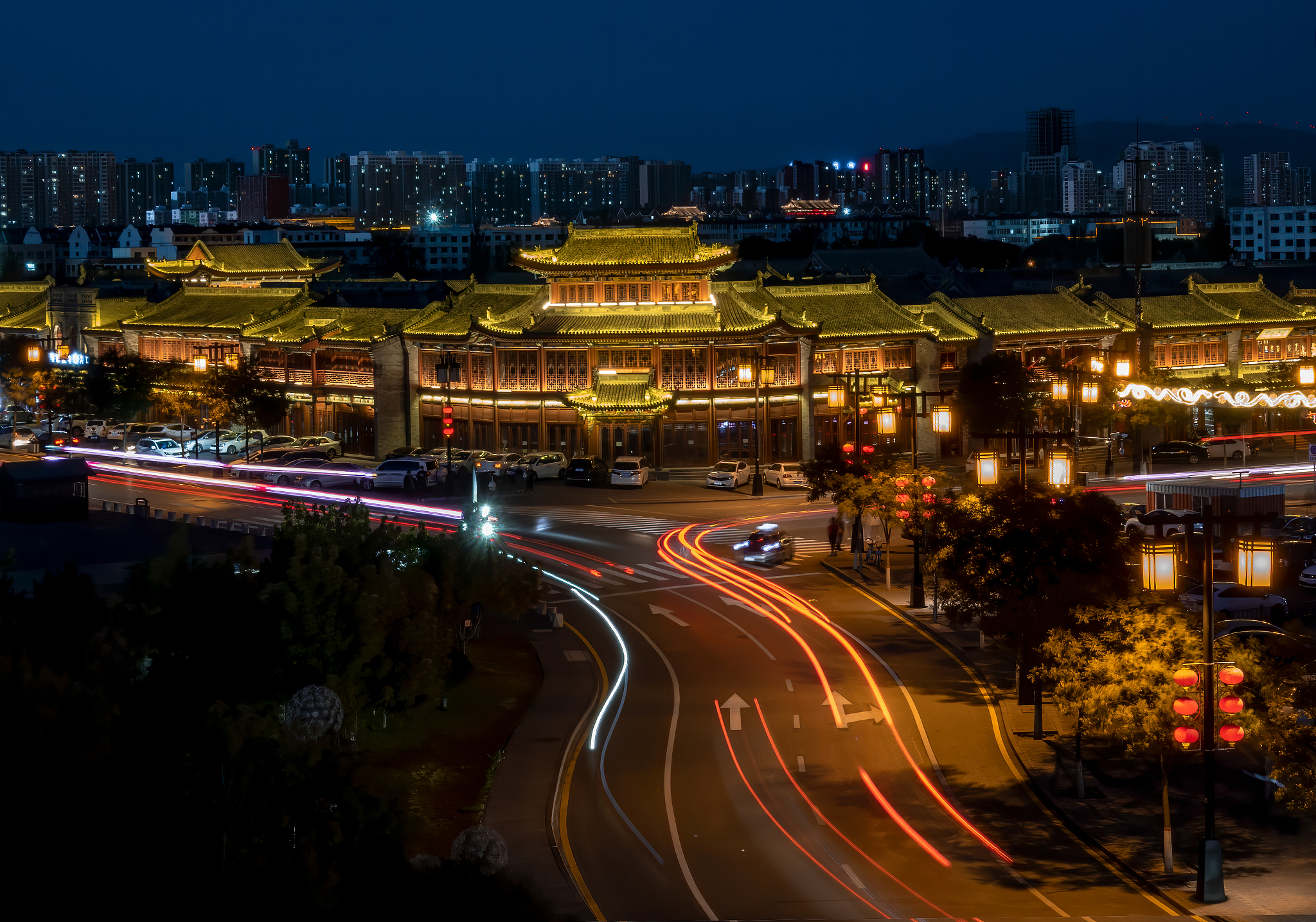 大同古城夜景