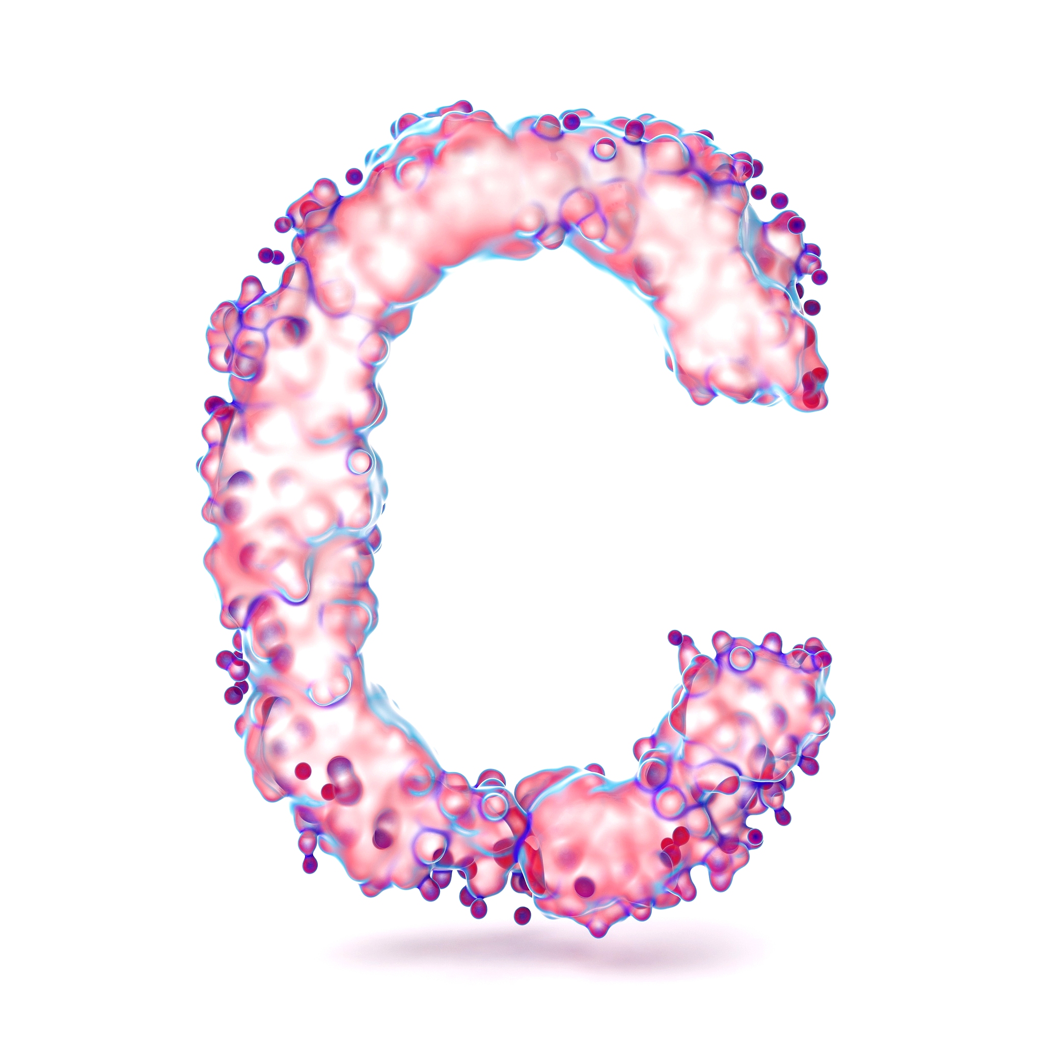 生物学,抽象,三维图形,英文字母<strong>c</strong>,纹理效果,显微镜,细胞核,显微图片