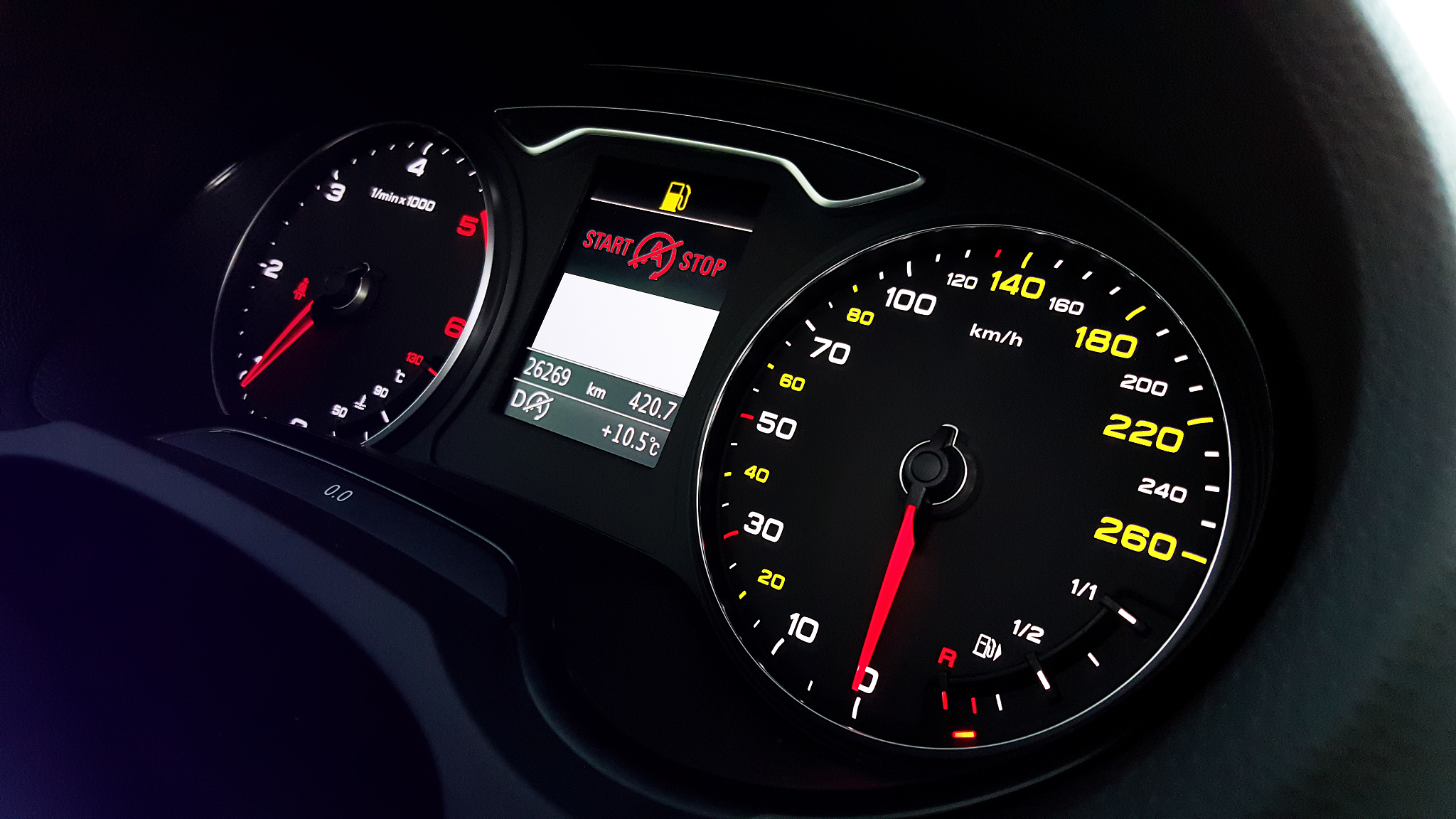 modern car dashboard