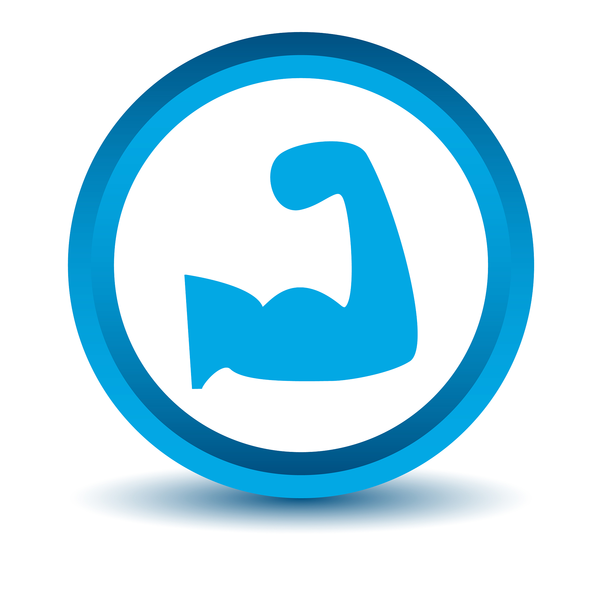 blue strength icon