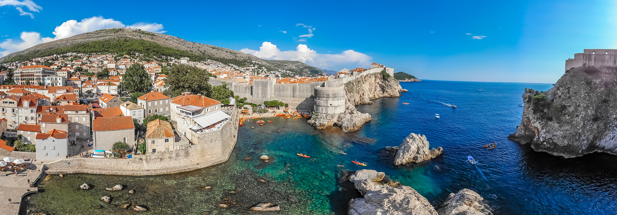 aerial view of dubrovnik in croatia