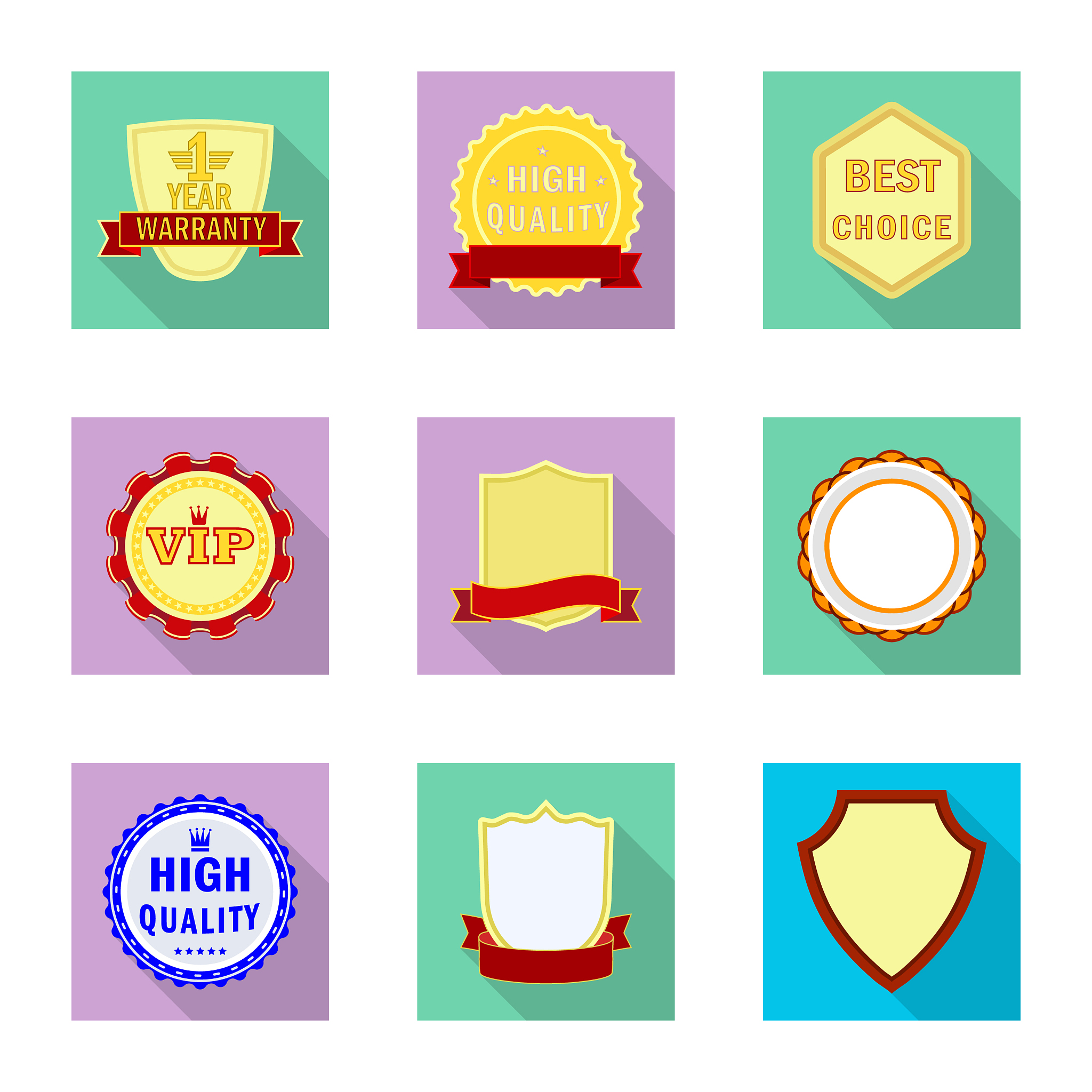 isolated object of emblem and badge logo
