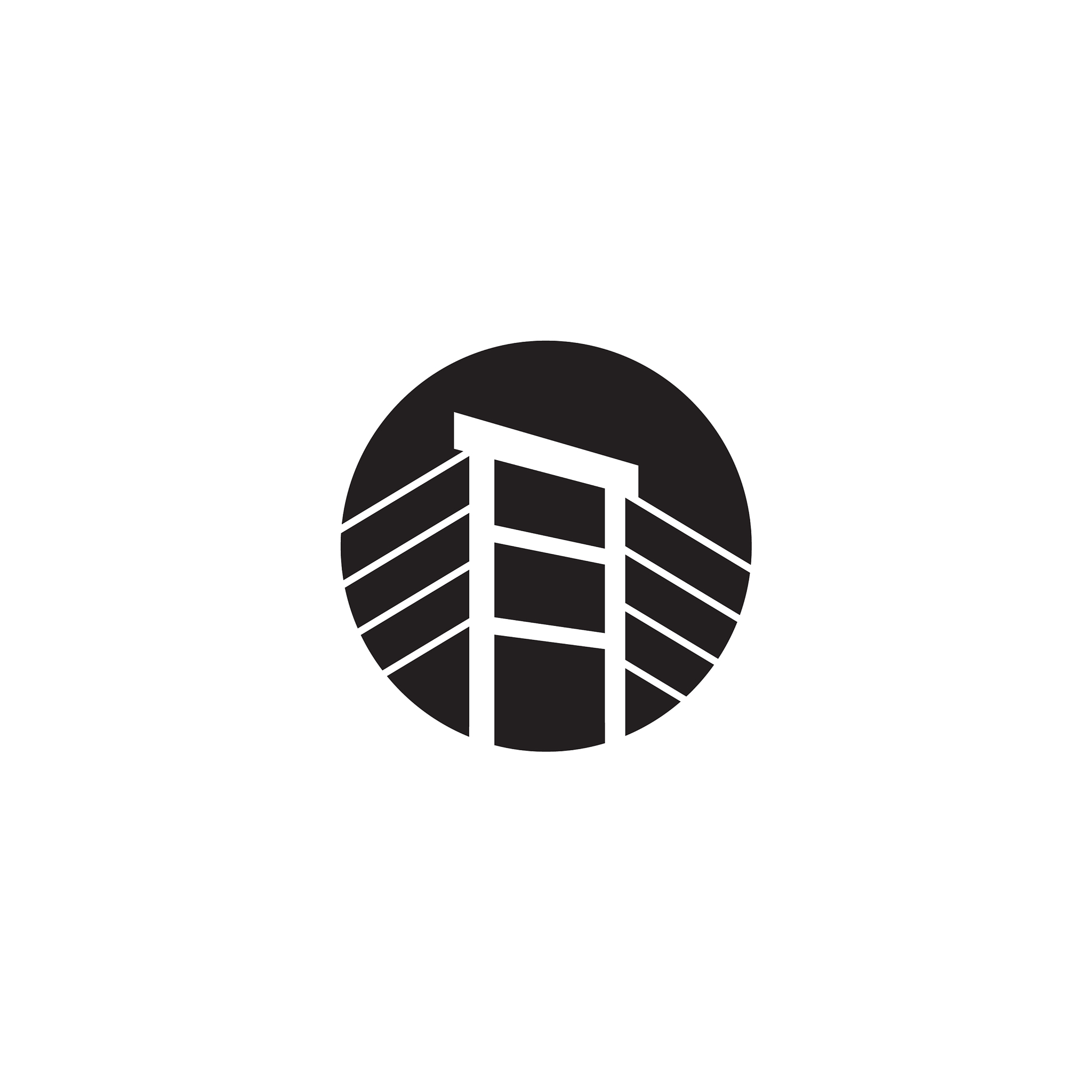 bridge icon logo design inspiration template