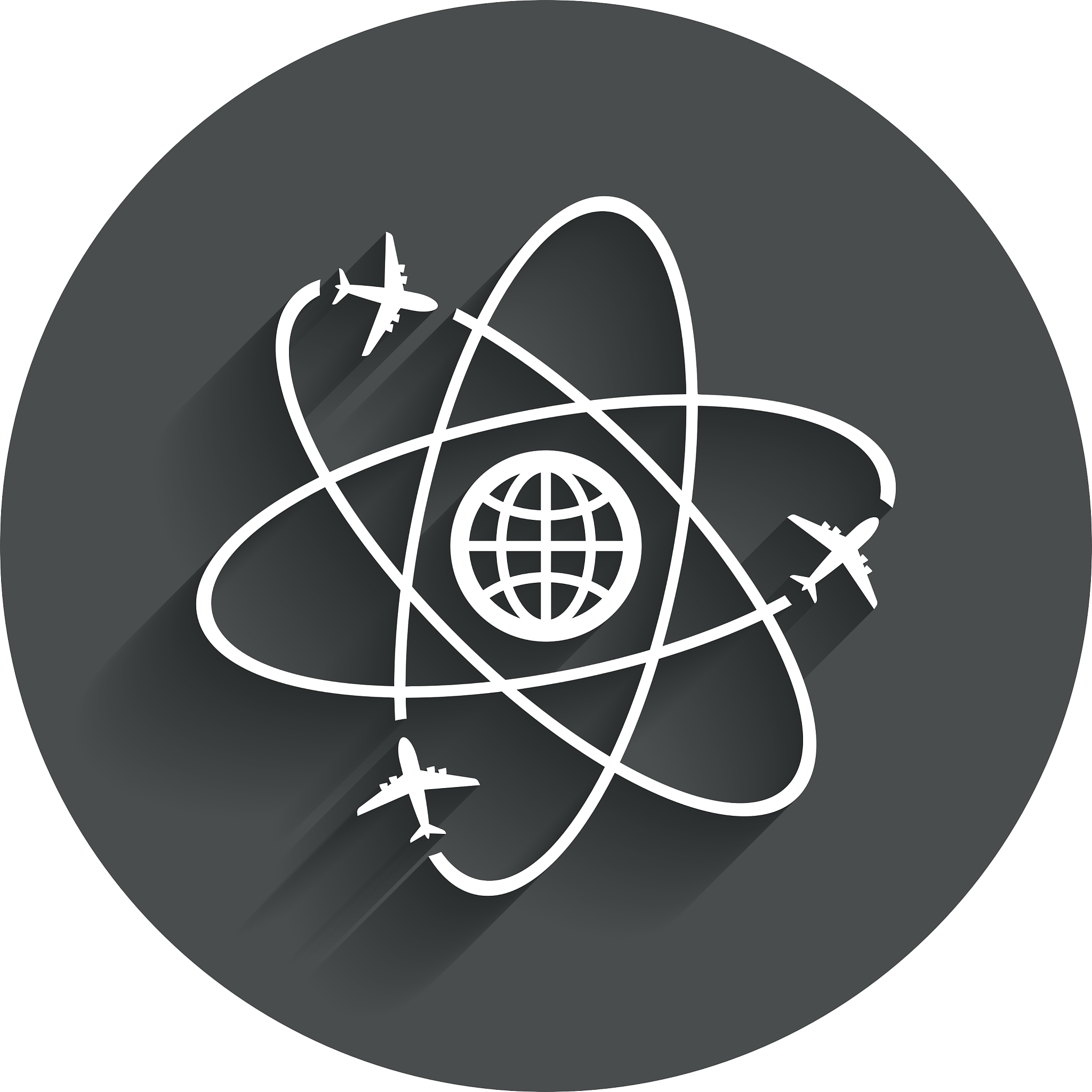 globe sign icon world logistics symbol