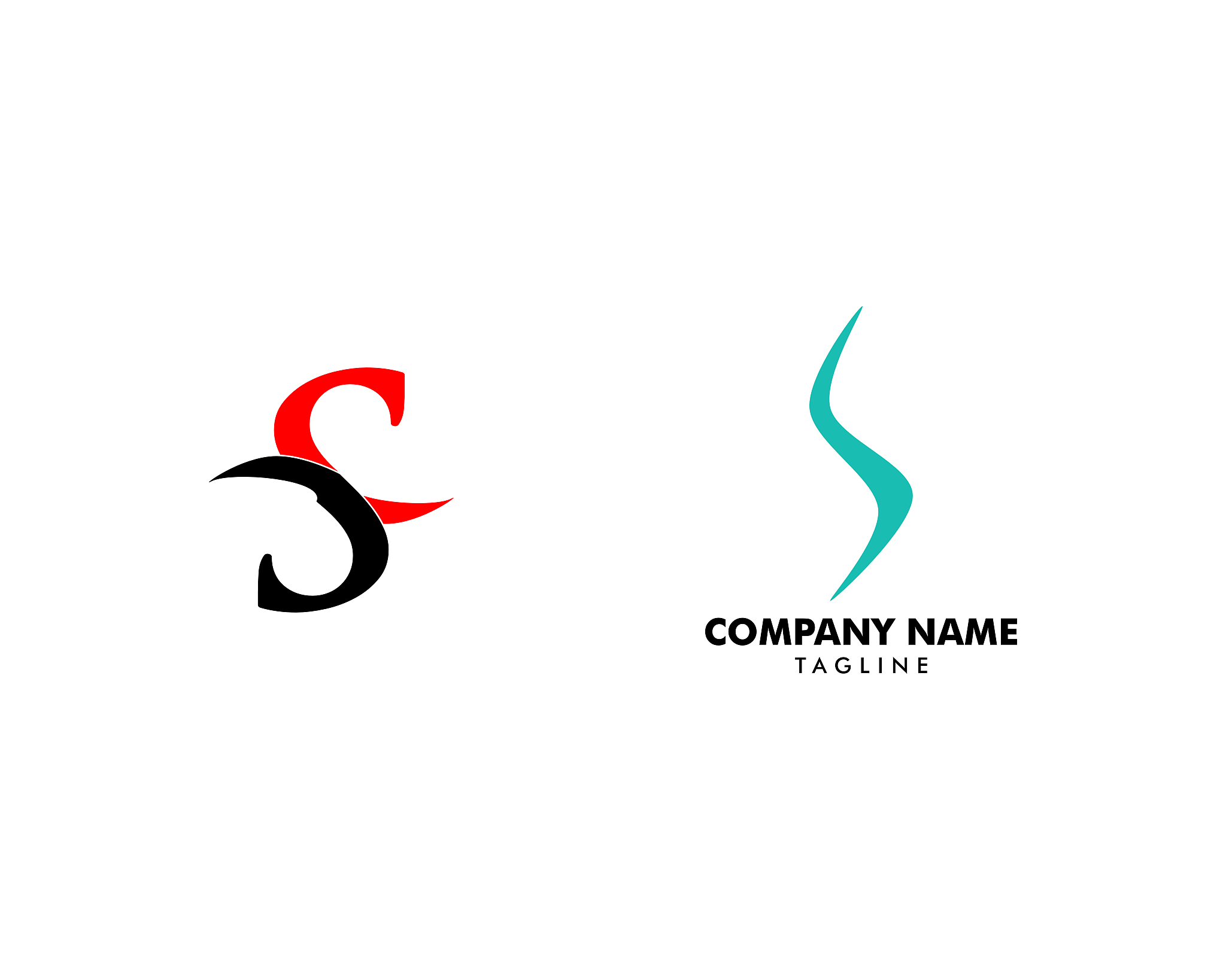 set of initial letter s   template design