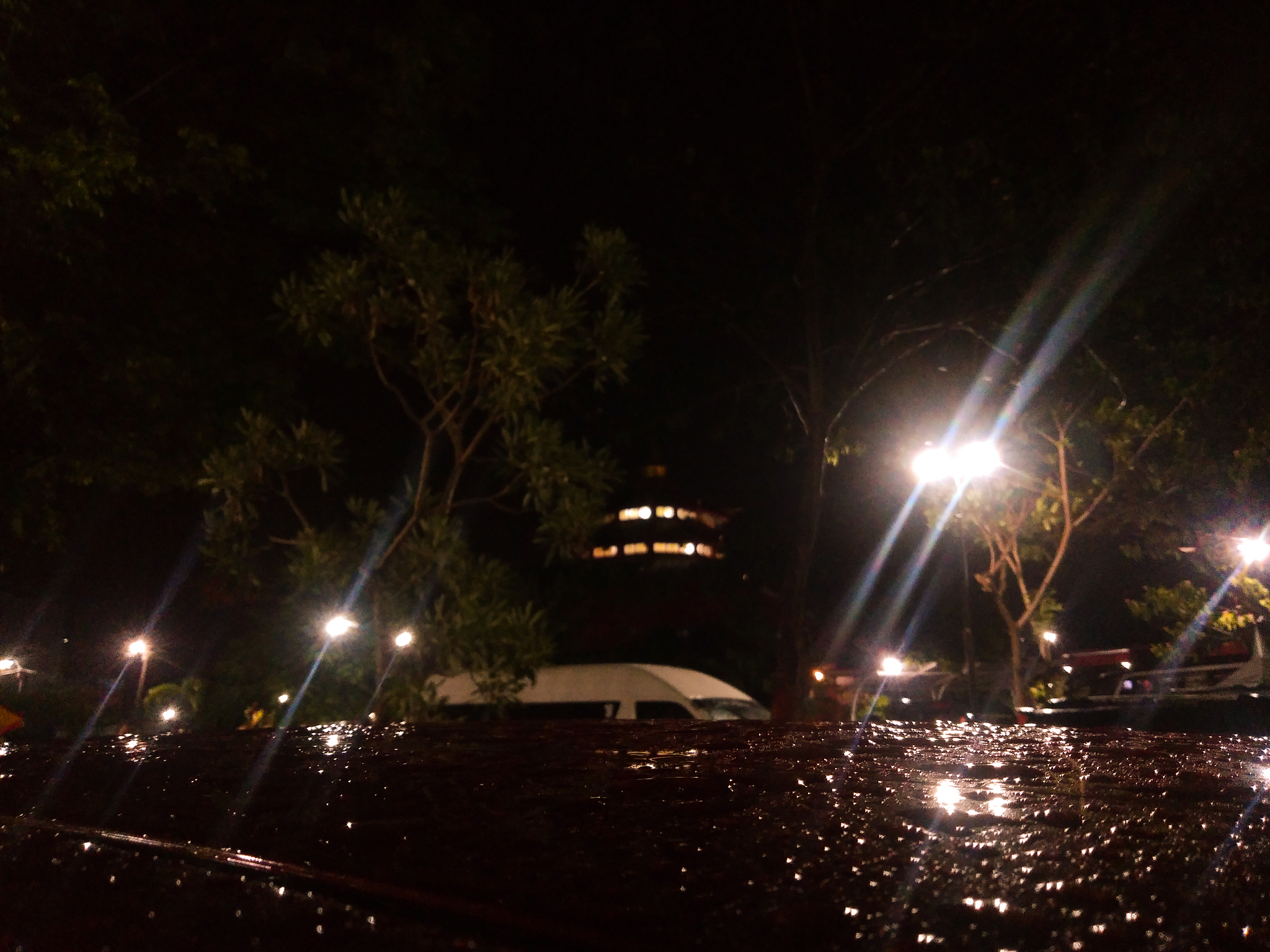 rain at night