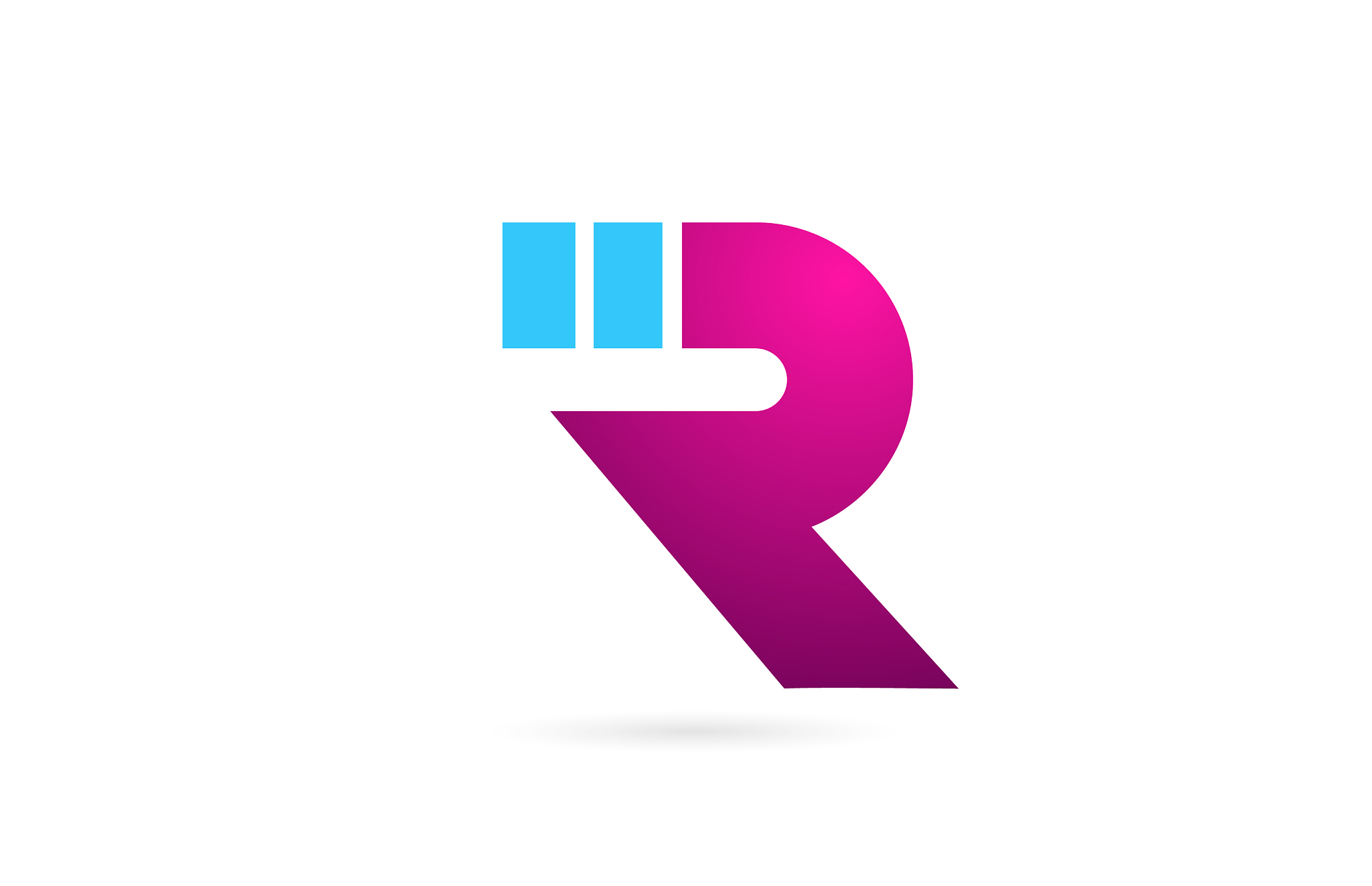 letter r logo alphabet for company logo icon