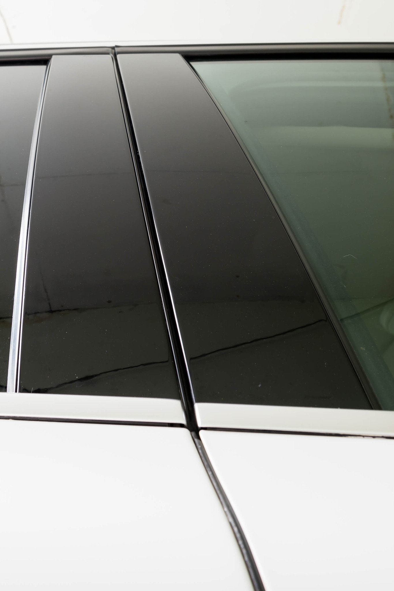 luxury white car side door trim panel