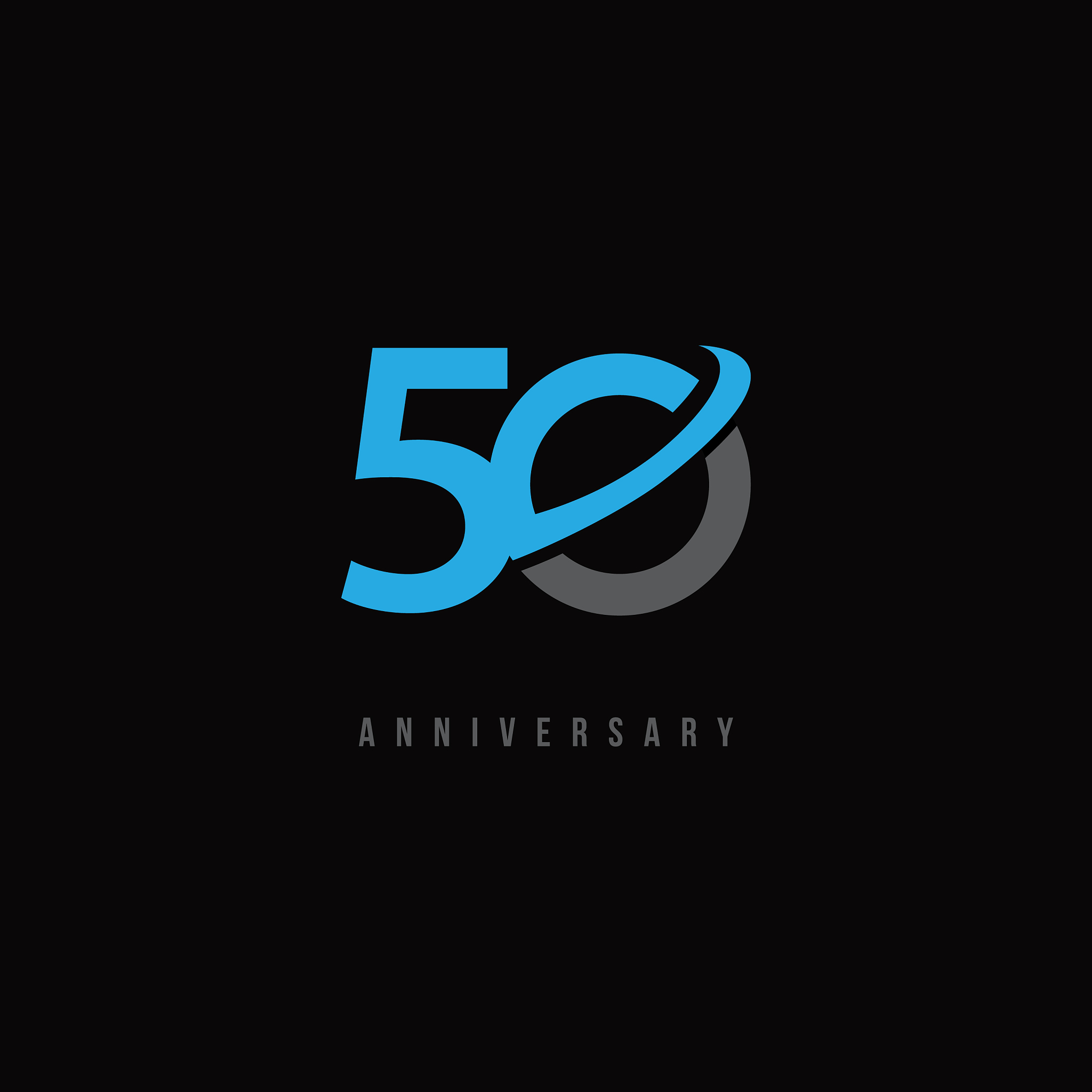 50 year anniversary template design