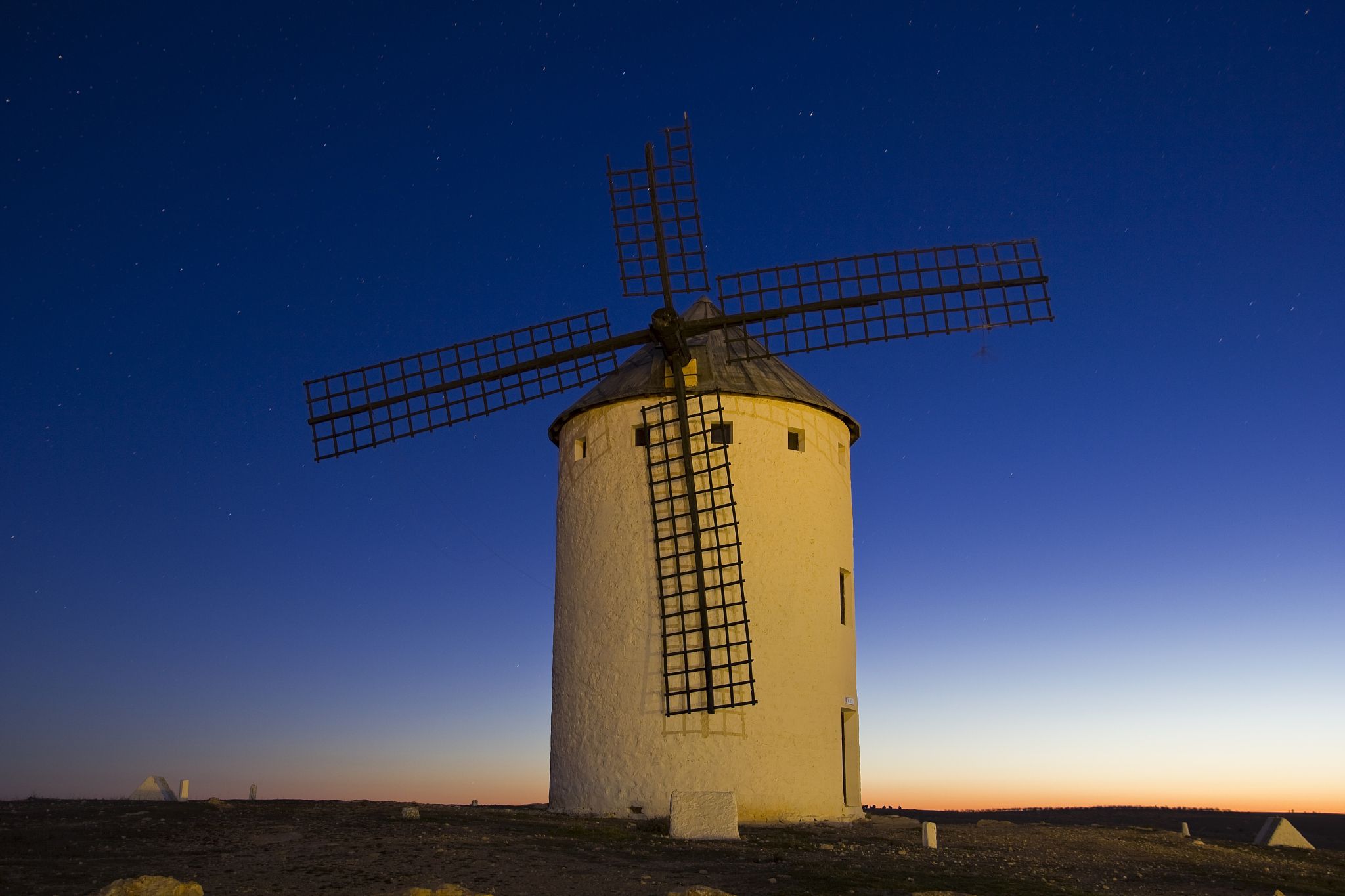 sunrise in castile, spain.