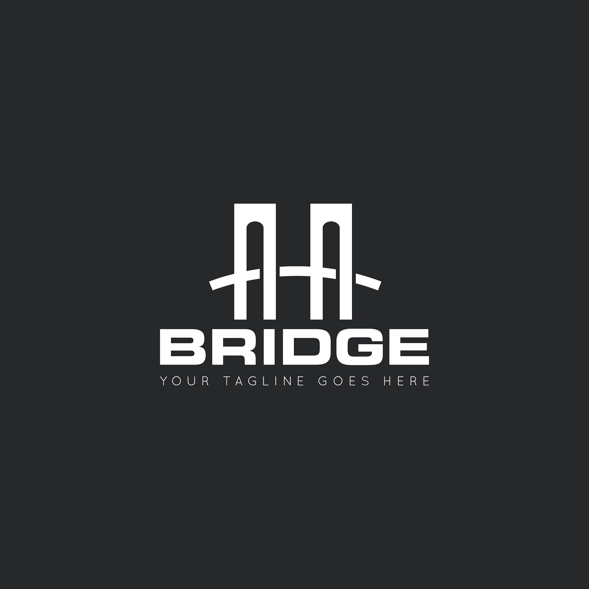 bridge logo and icon design template