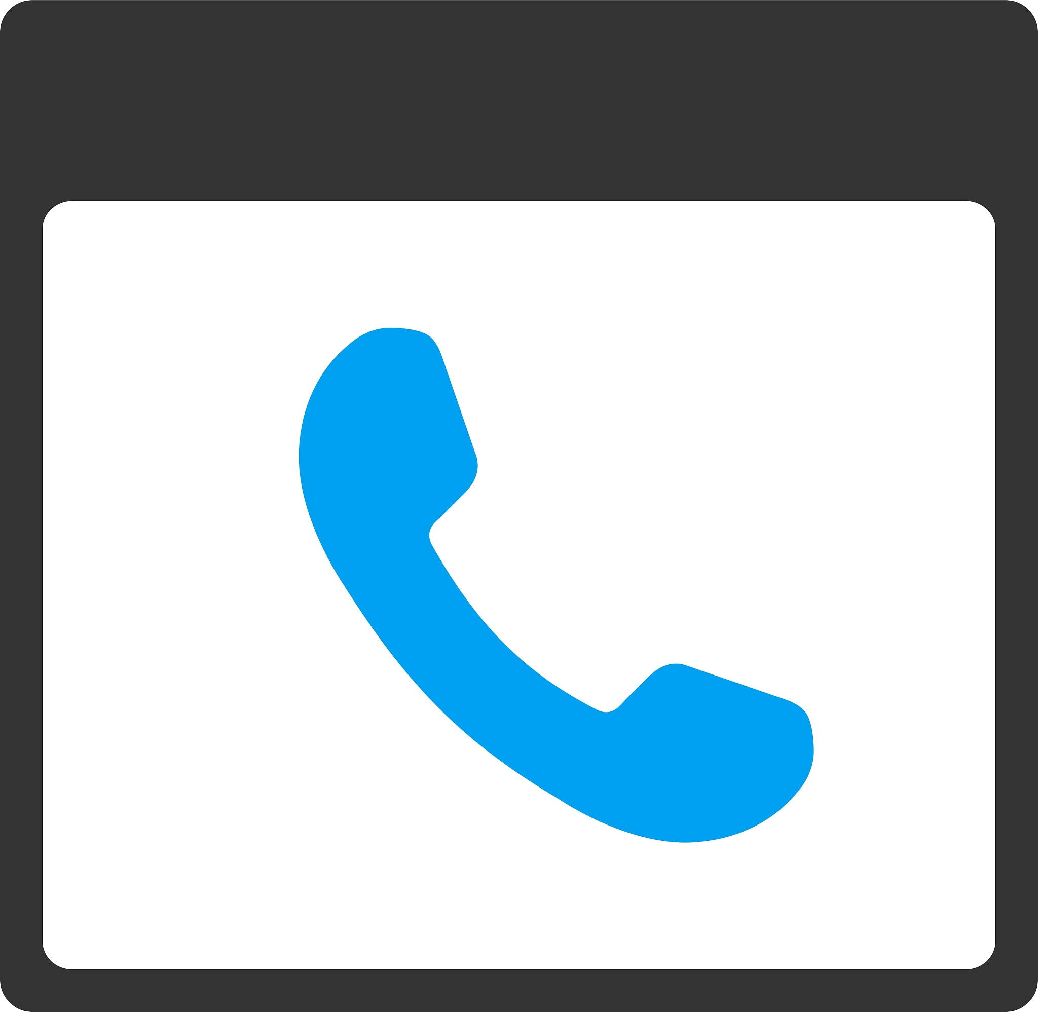 phone calendar page toolbar icon
