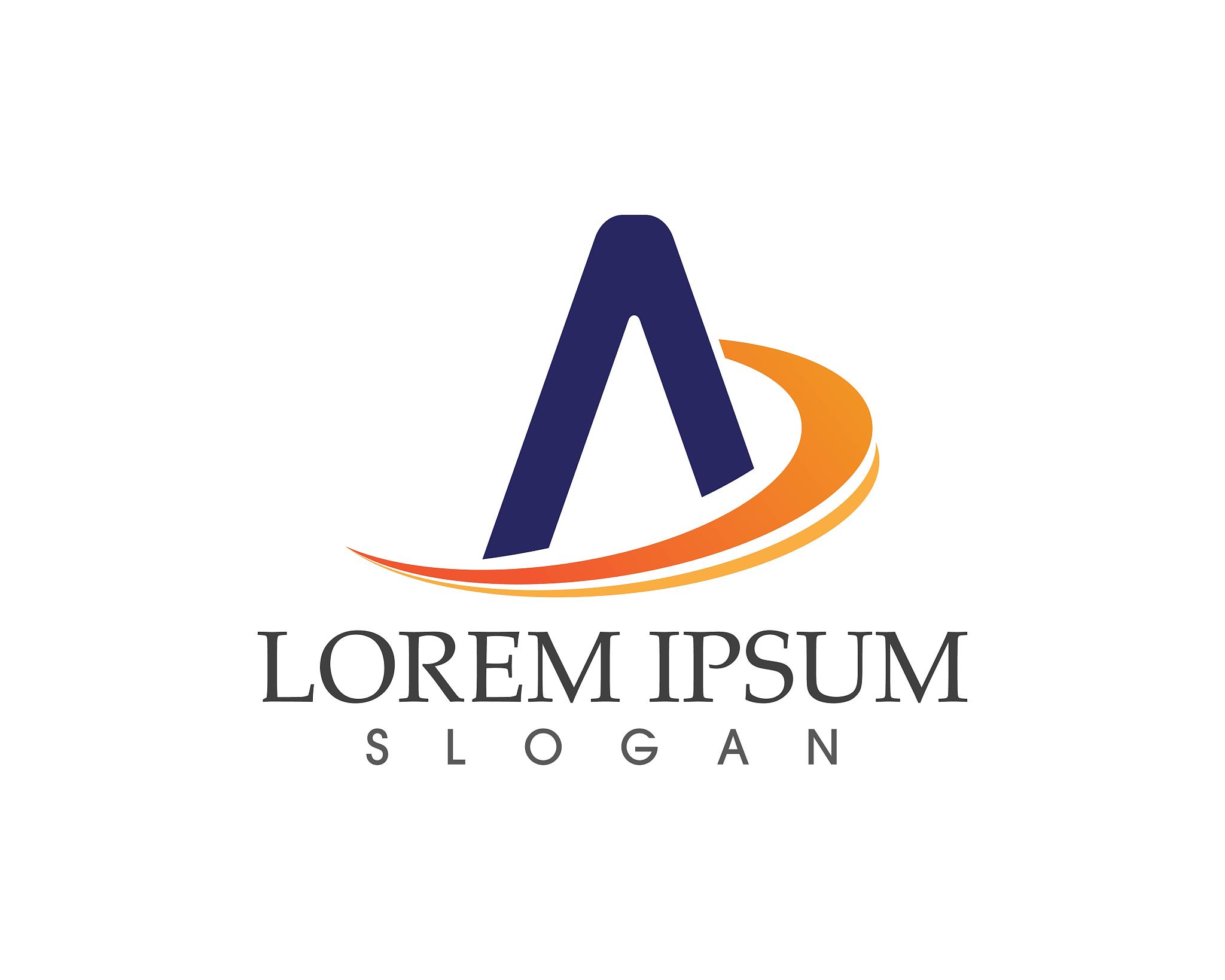 a letter logo business template vector icon
