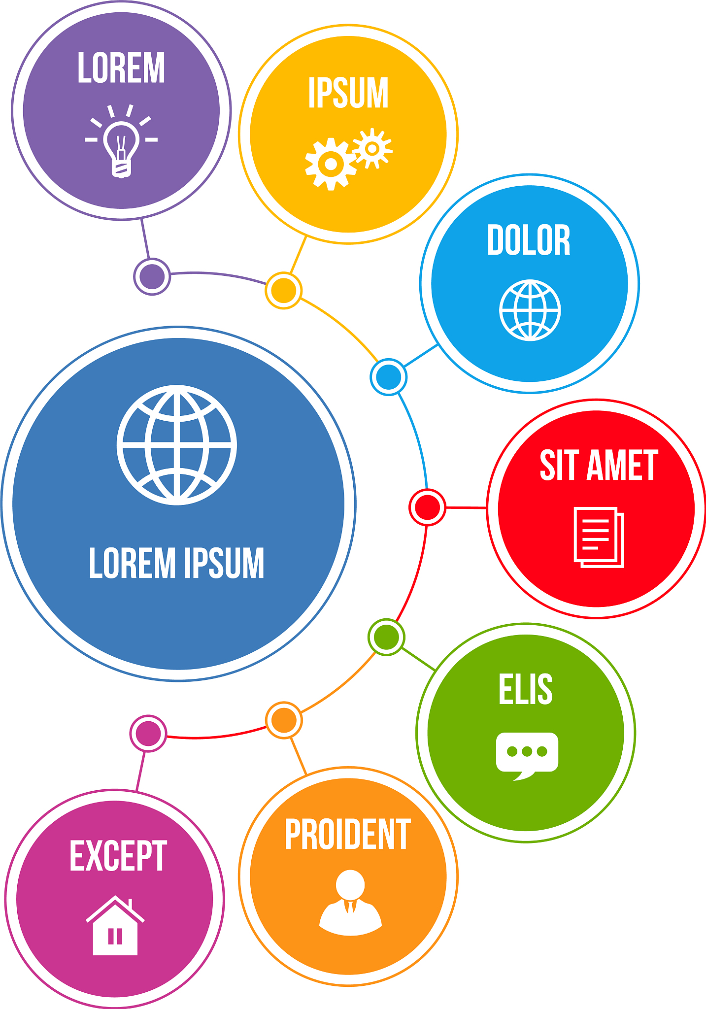 infographics with steps or options