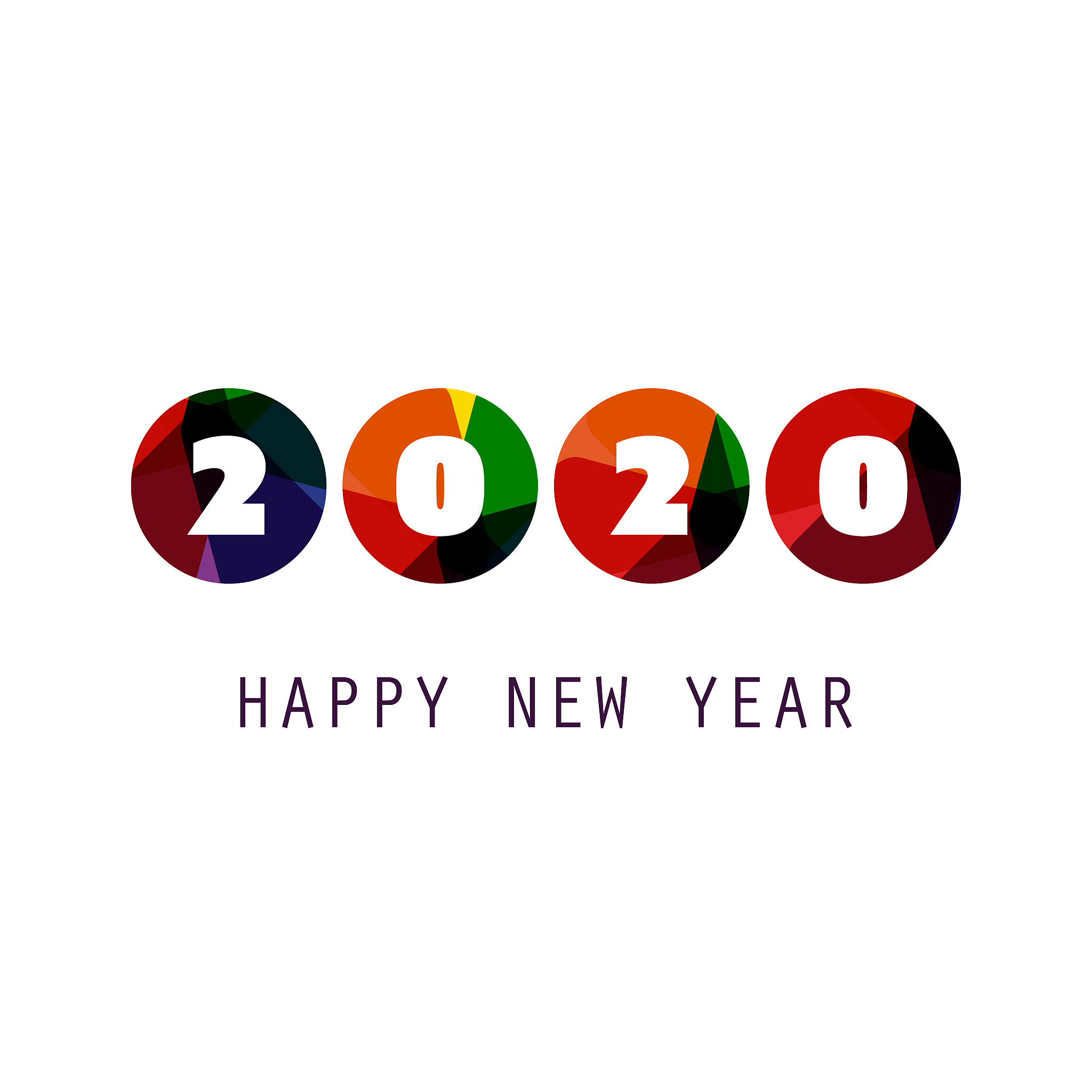 new year card background - 2020