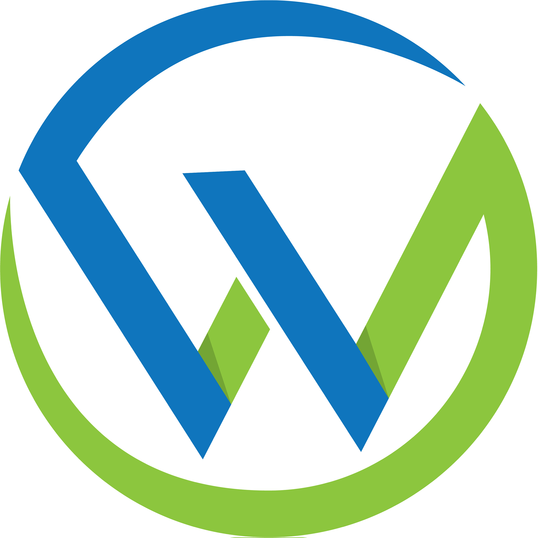 w letter icon design