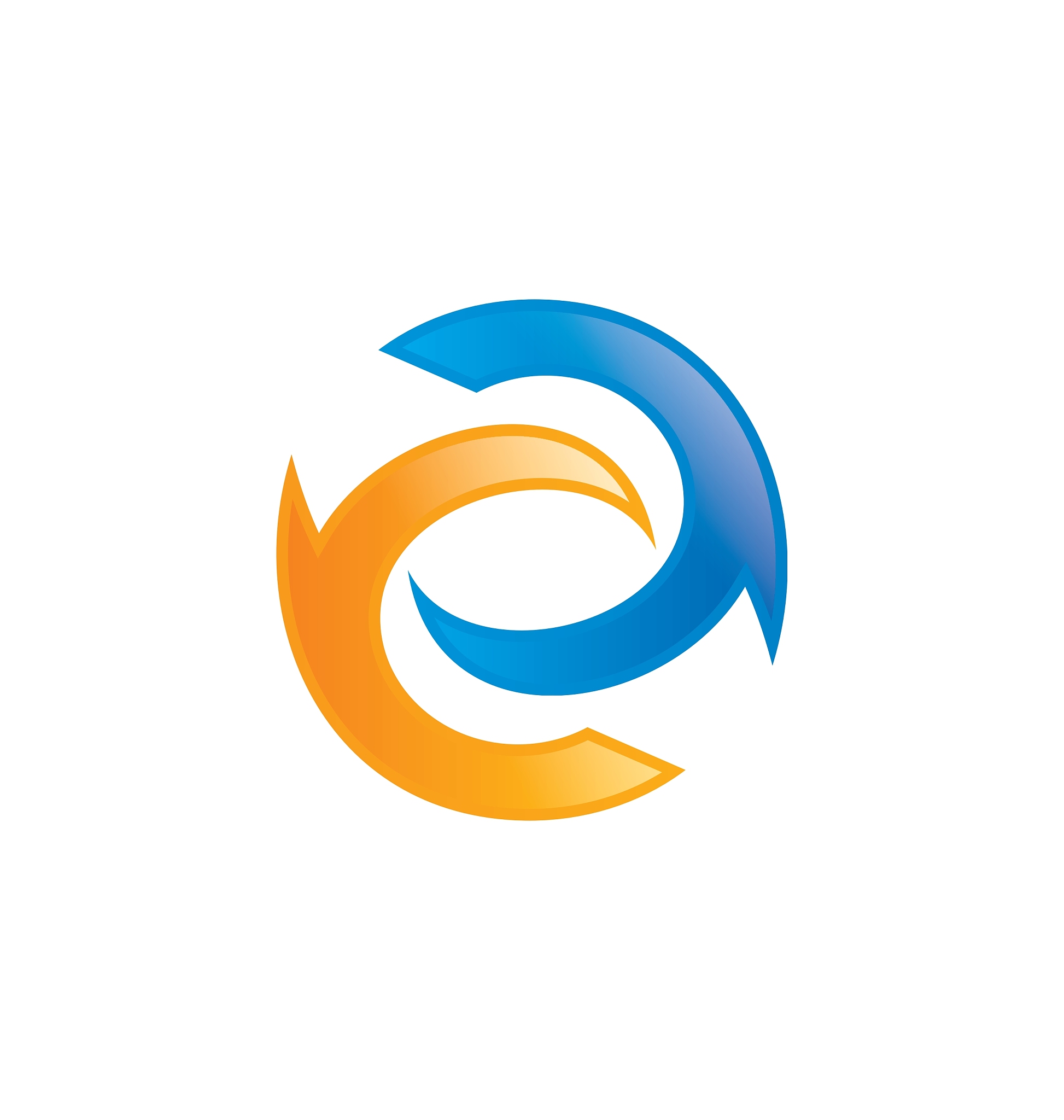 circle abstract technology logo