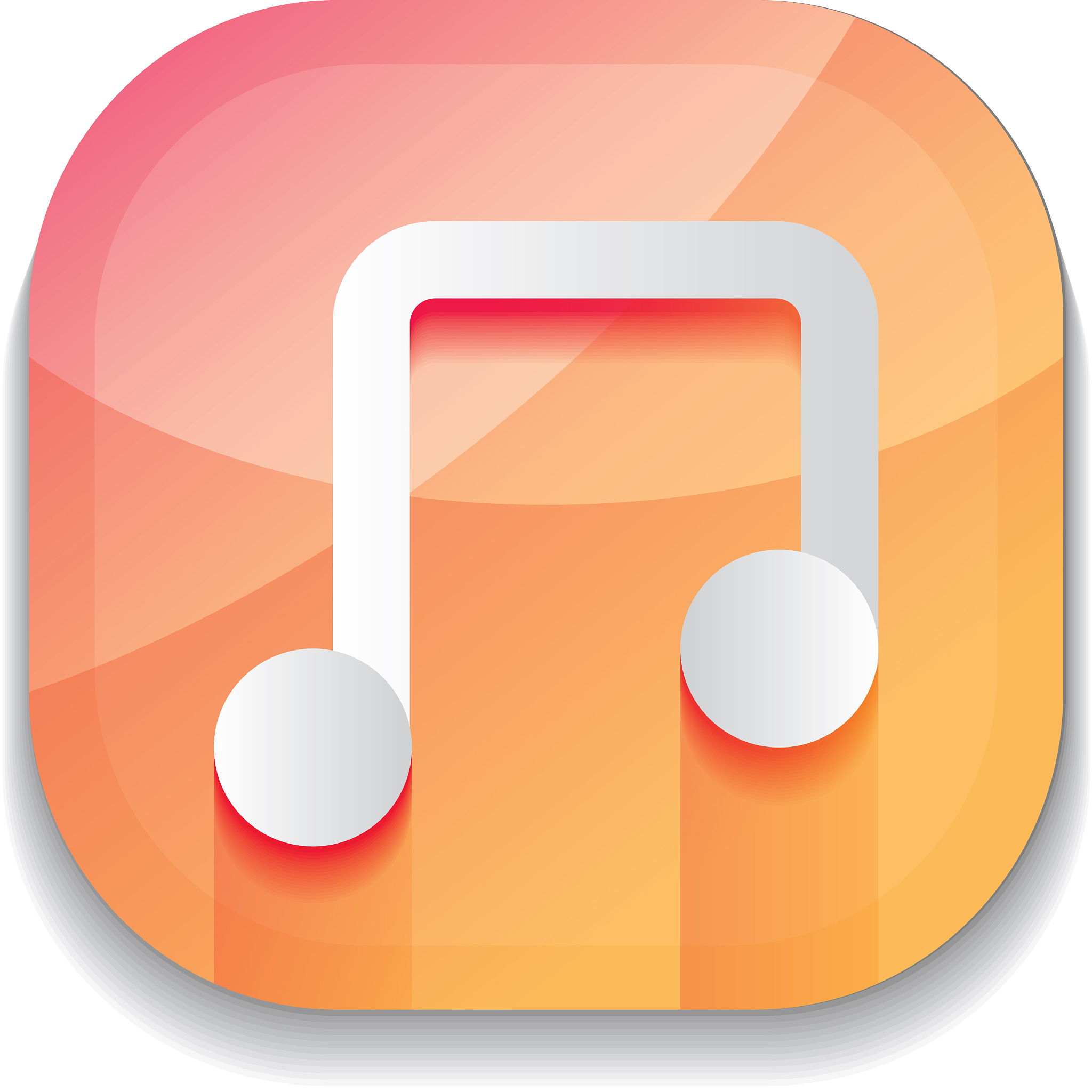 mobile app buttons concept music symbol musical