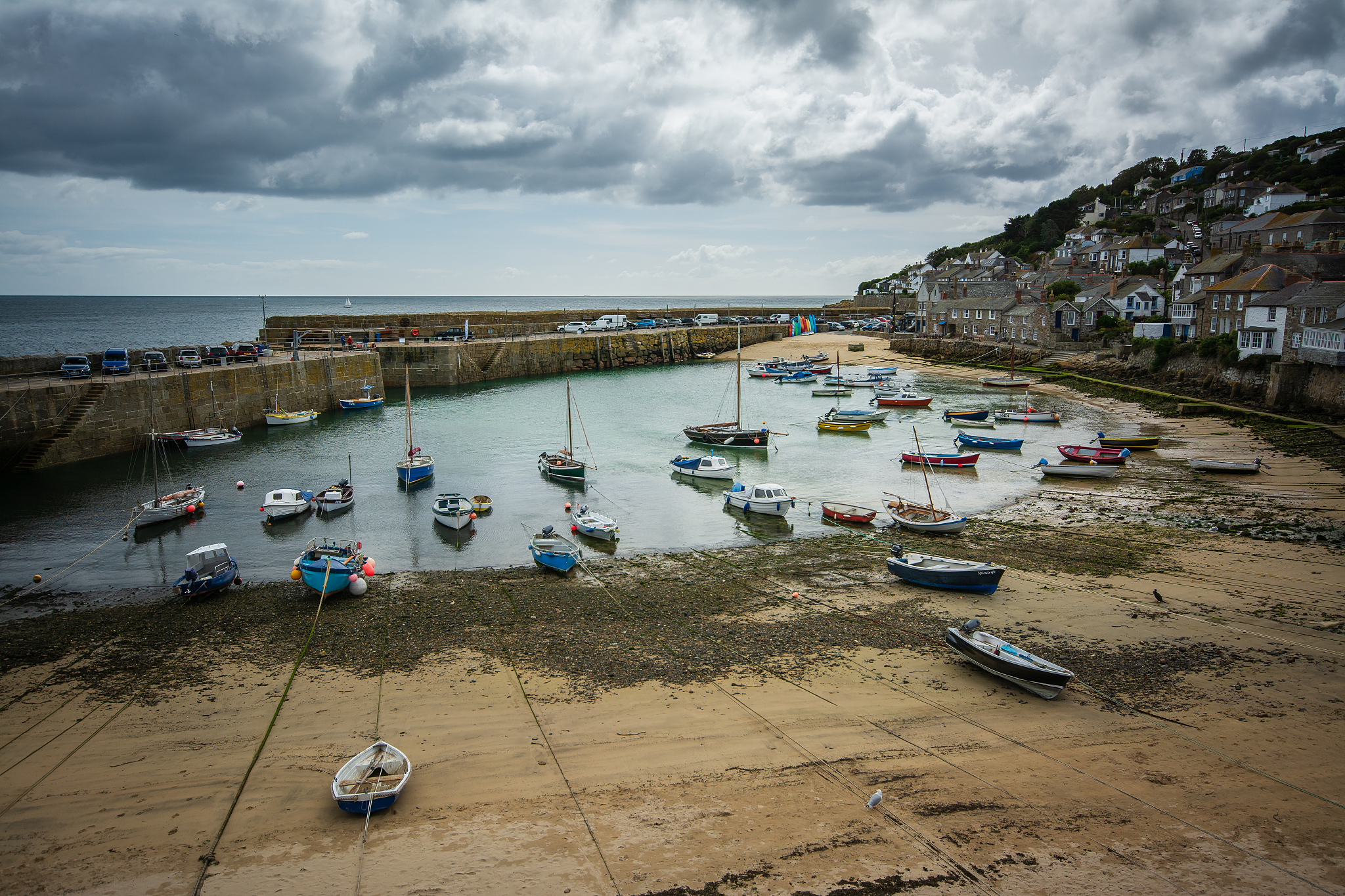 mousehole cornwall port, summer vacation town