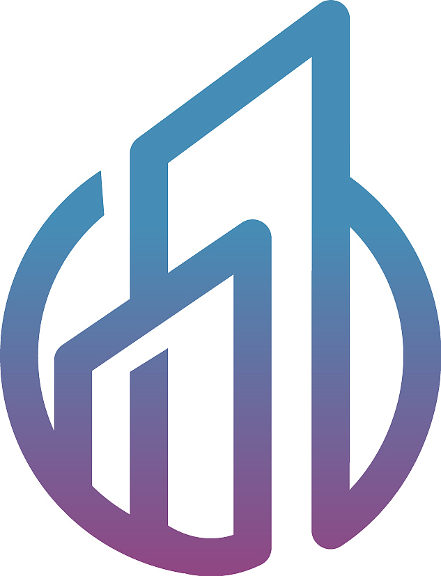 minimal creative building estate logo design
