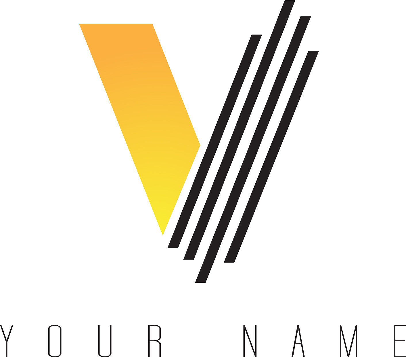 v black lines letter logo creative line letters