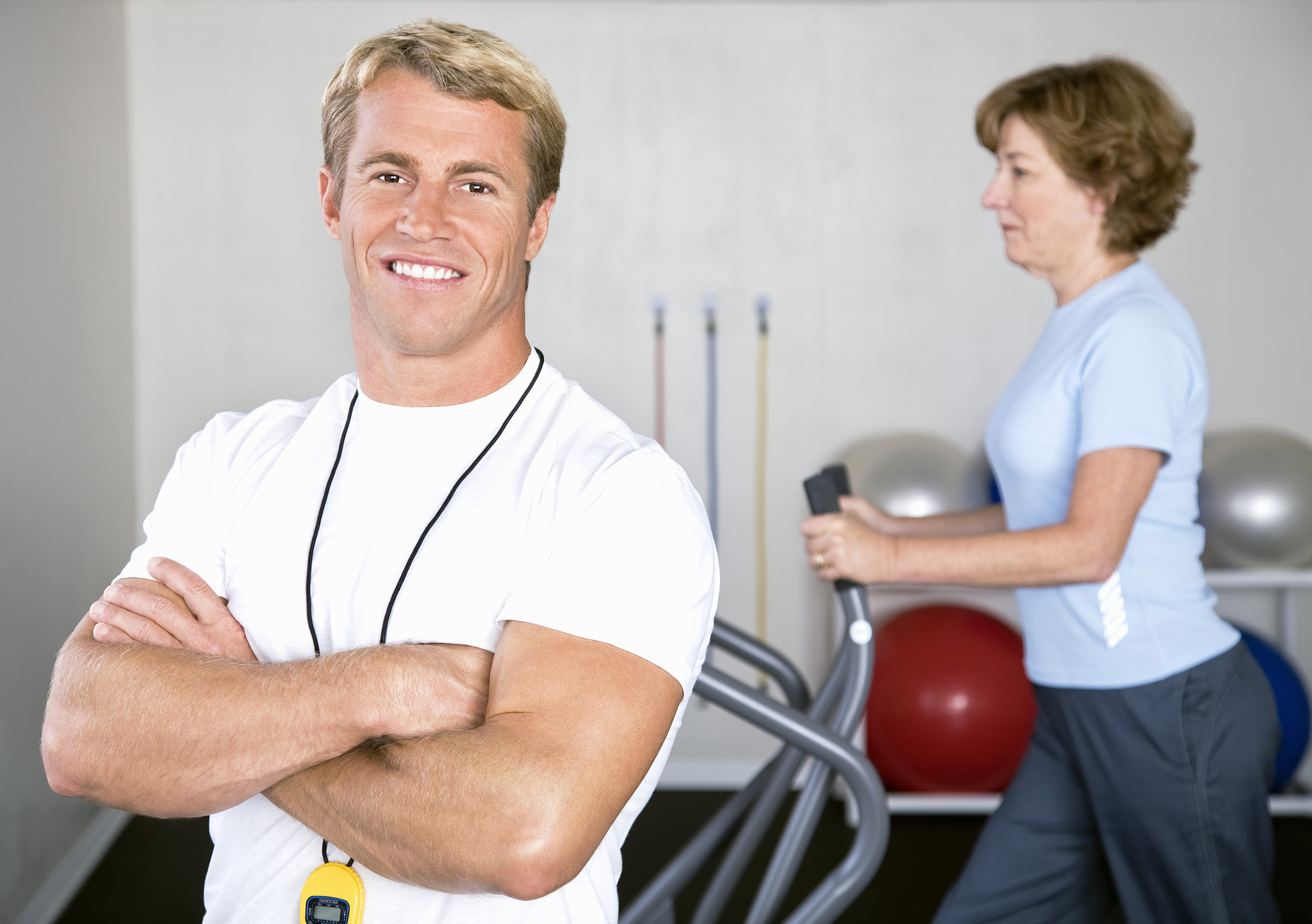 physical therapist and matured woman