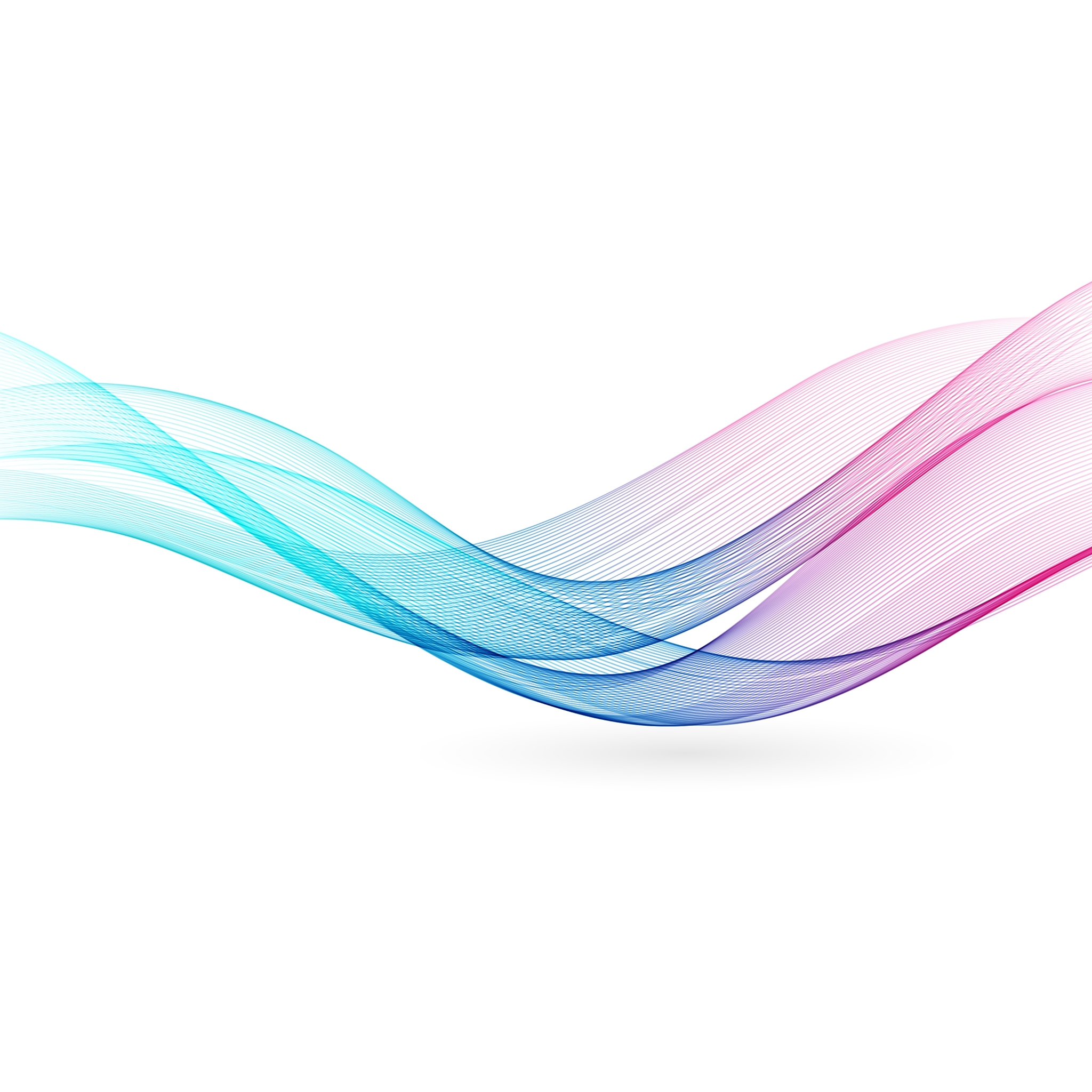 abstract color wave design element