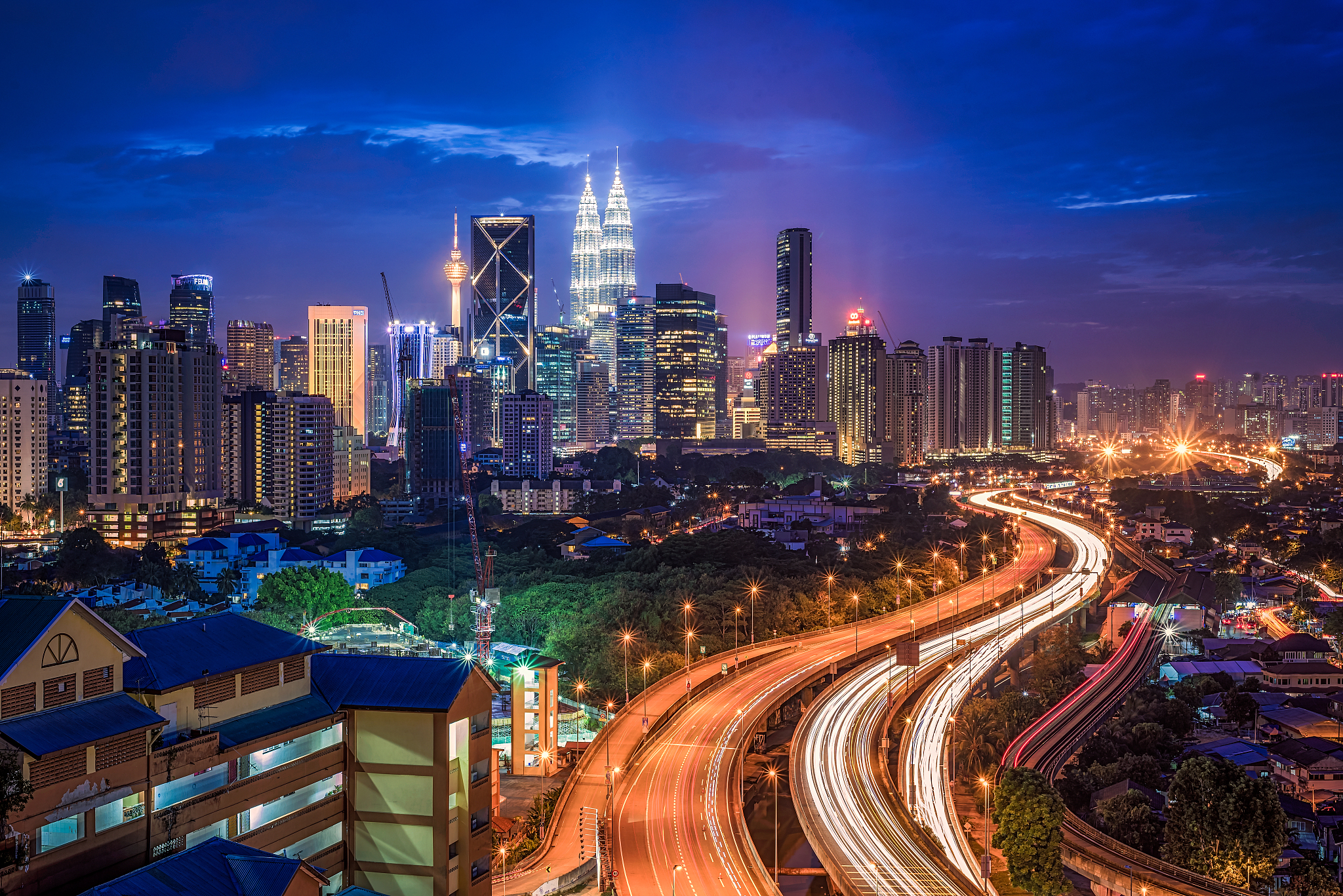 night city view in malaysia