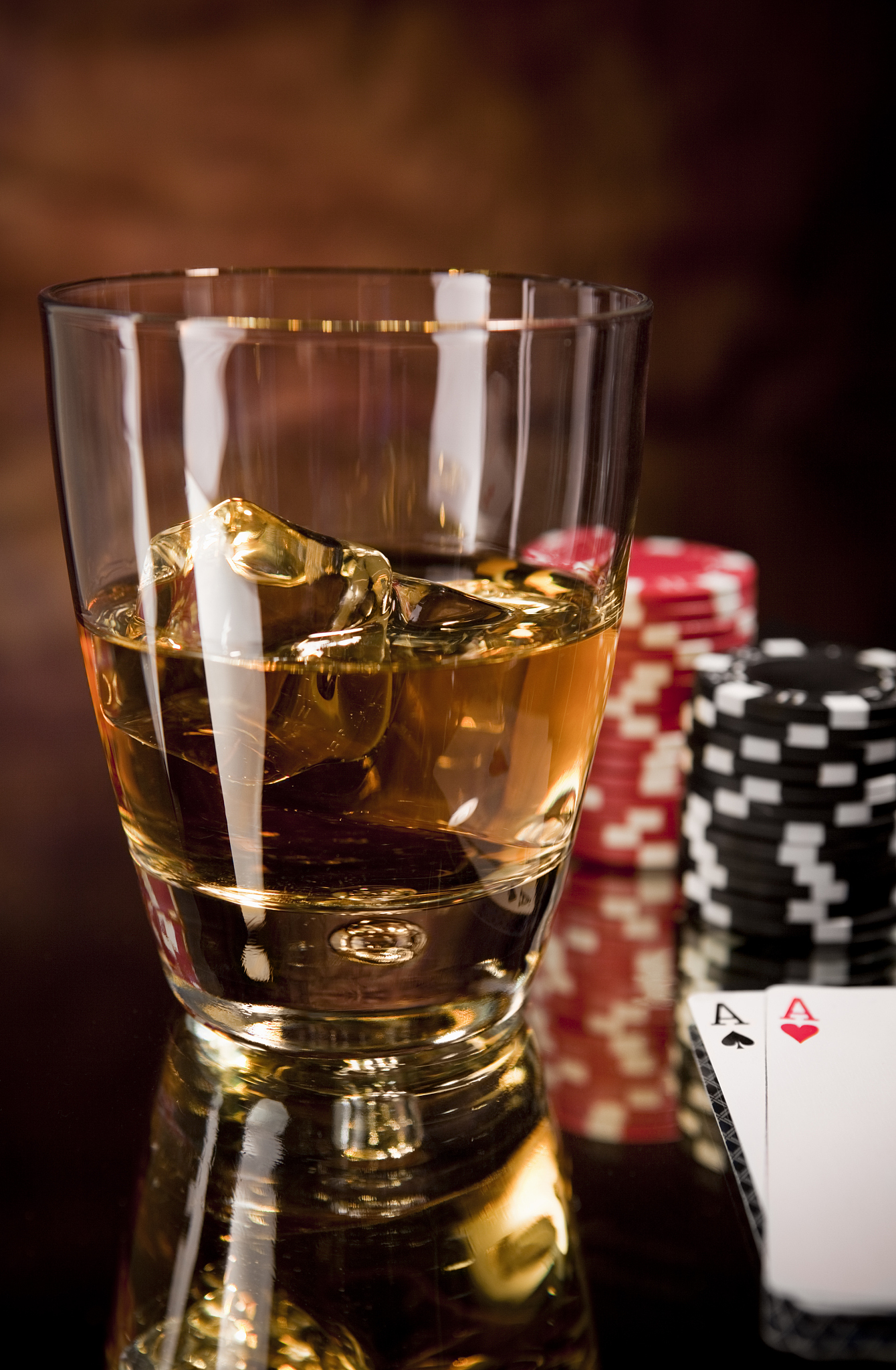 whiskey and poker