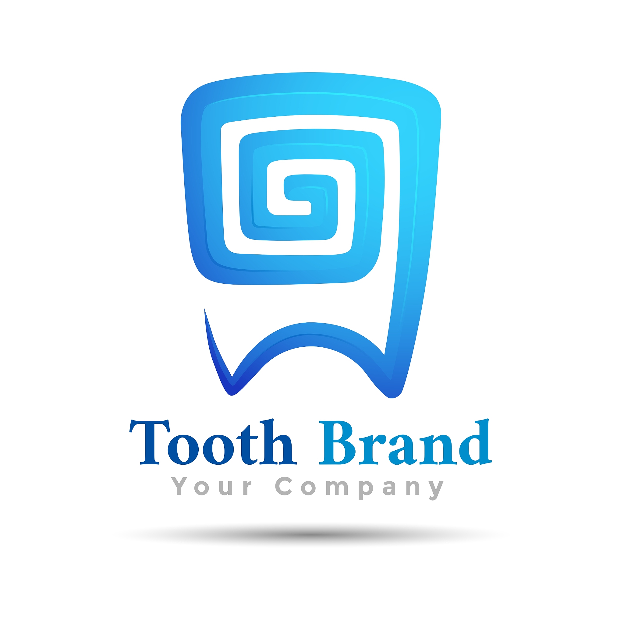dental logo tooth symbol design template for your