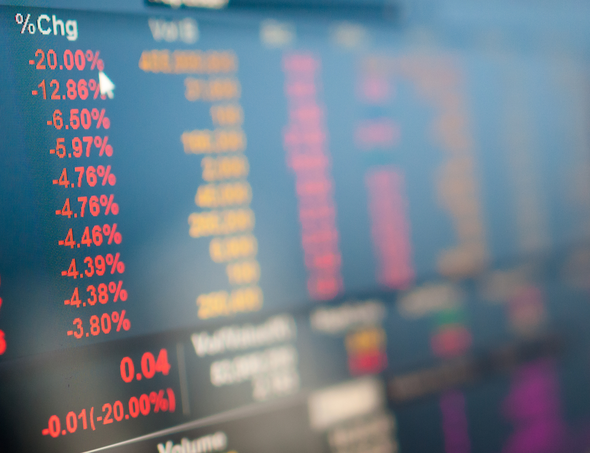 stock exchange graph background