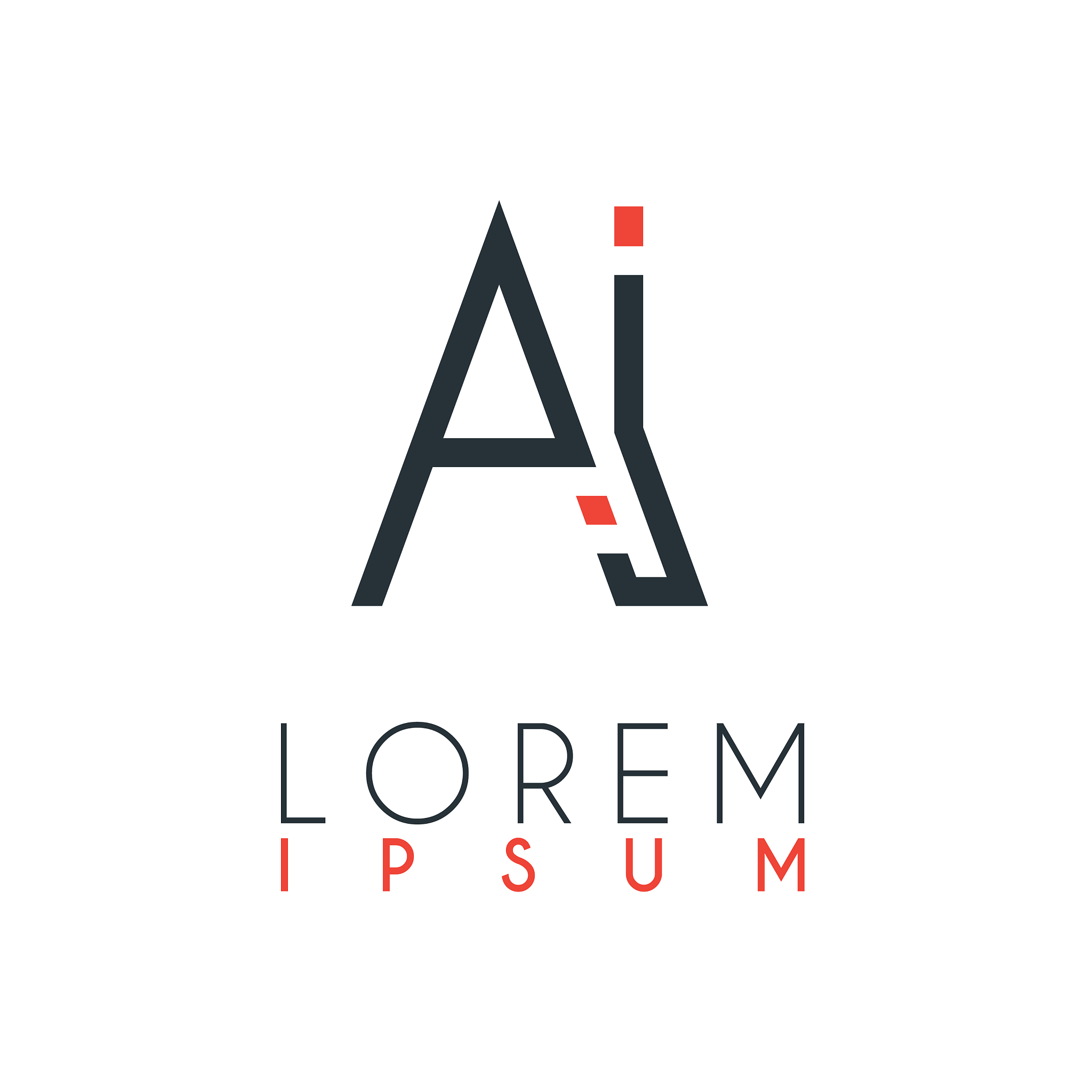 the logo between letter a and letter i or ai