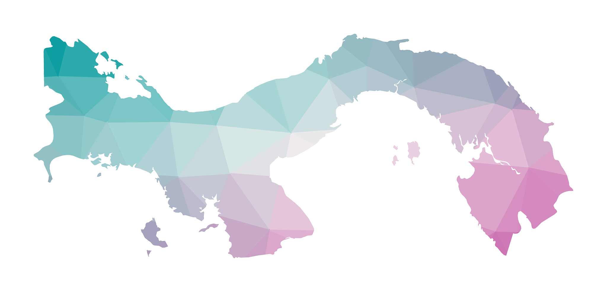 polygonal map of panama.