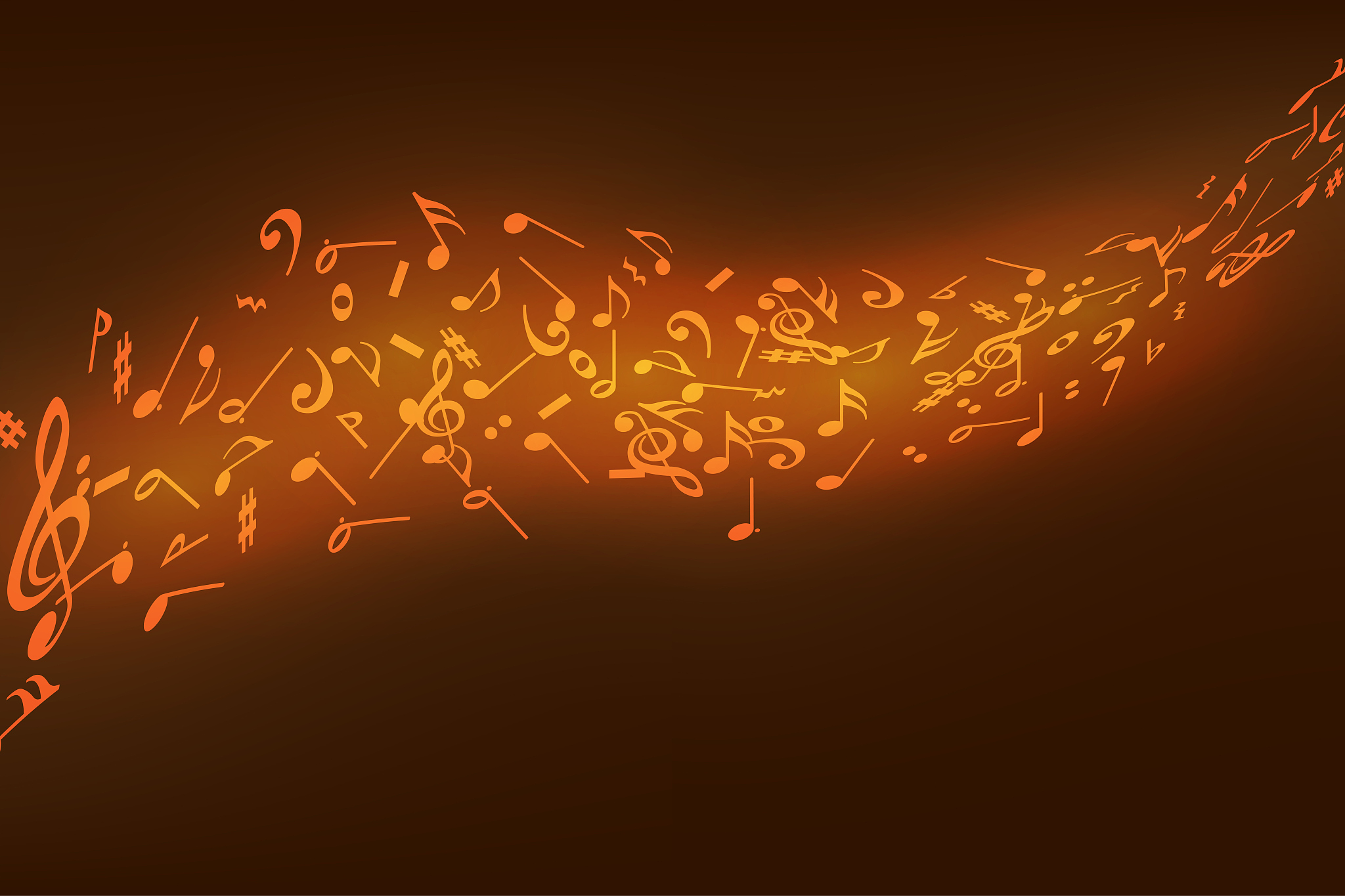 abstract music notes design for music background use, vector ill