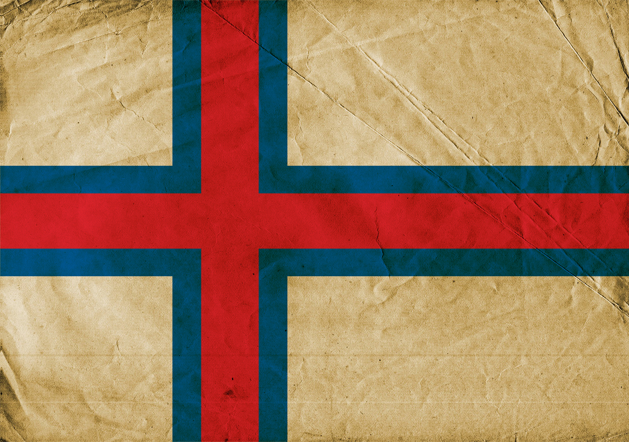 faroe islands grunge flag