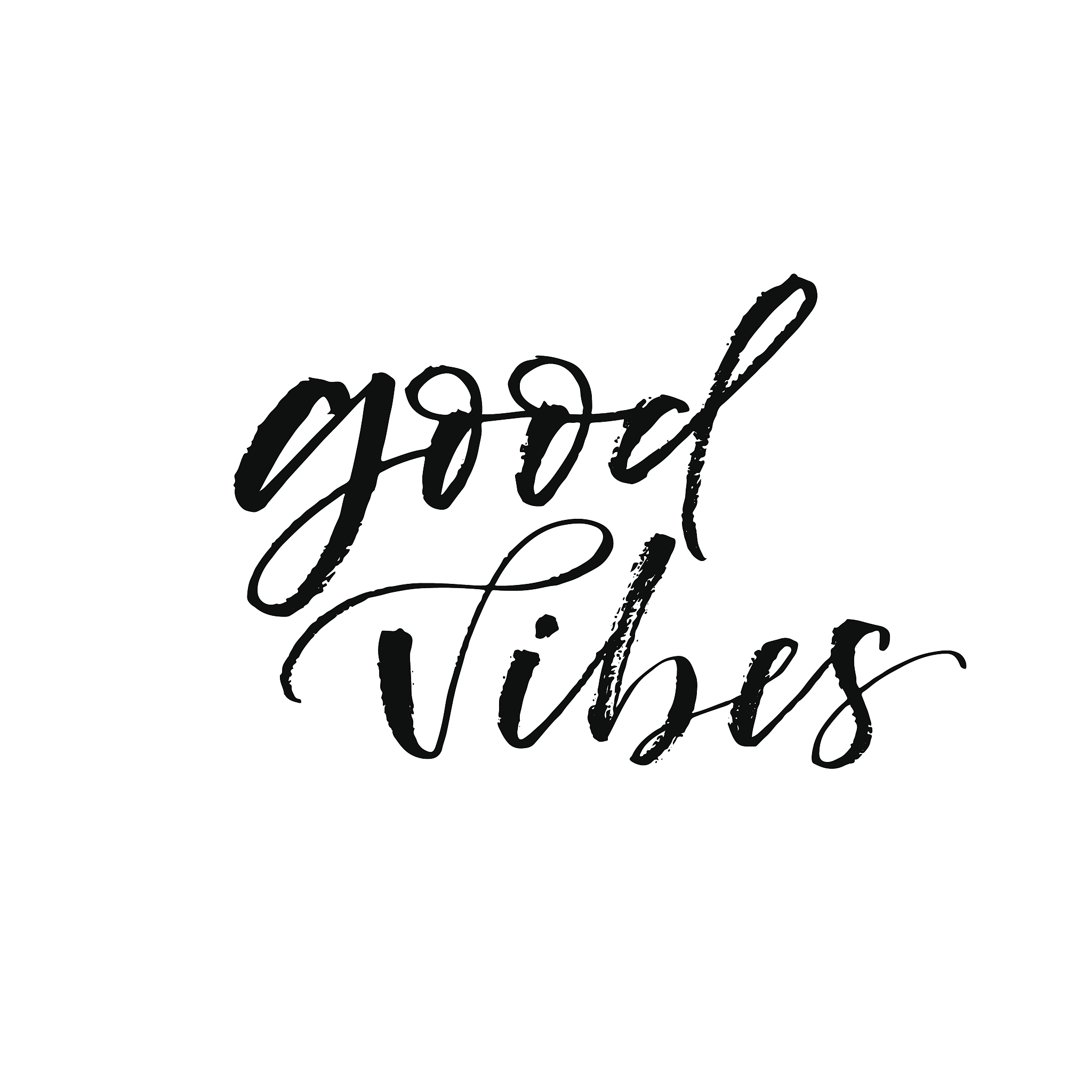 good vibes postcard.