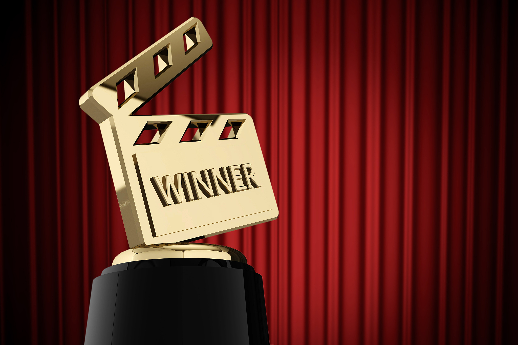 film and cinema winners trophy