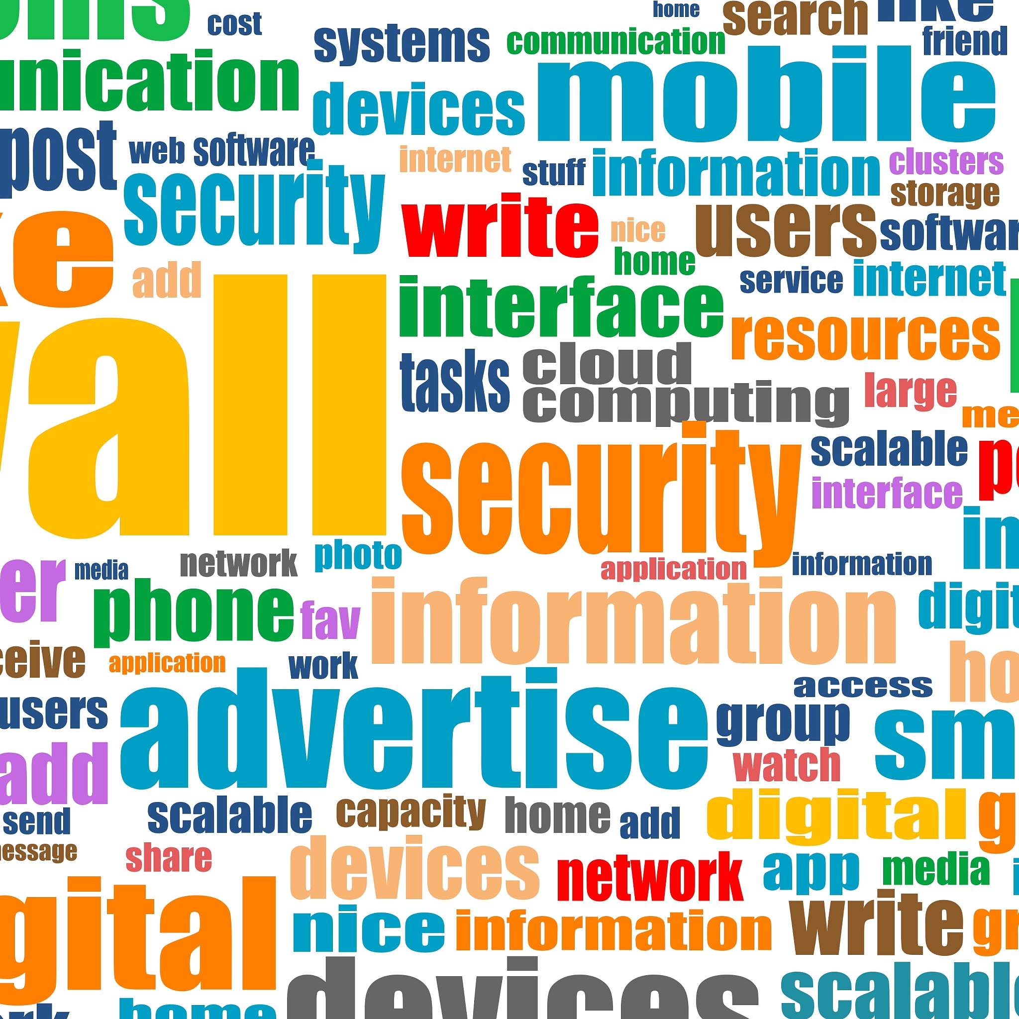 word cloud tags concept of social media