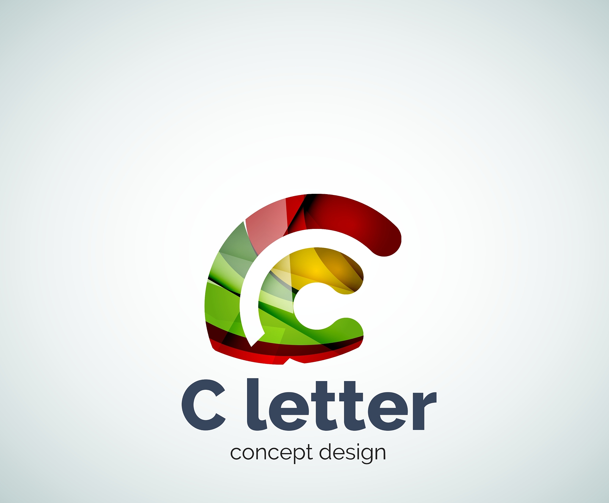 c letter concept logo template