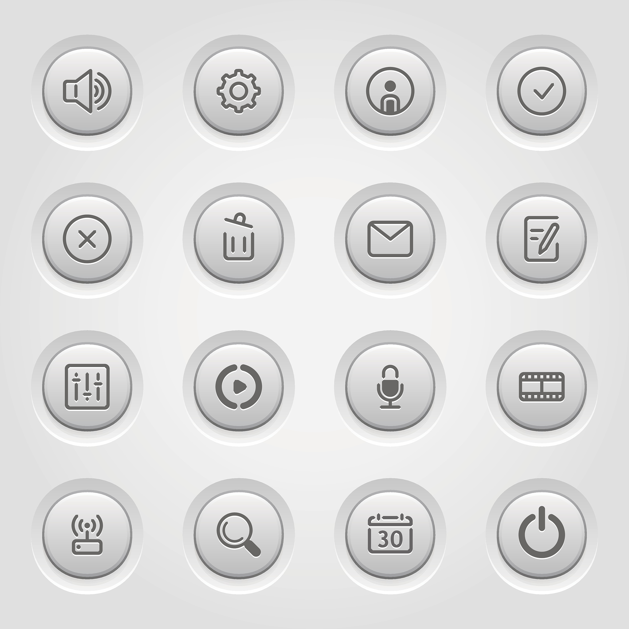 social media icons set