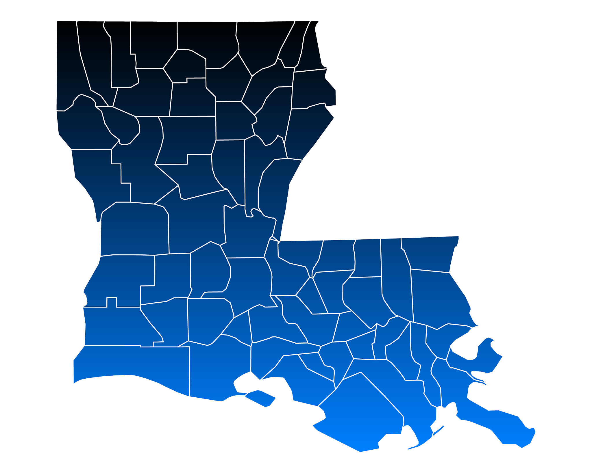 map louisiana