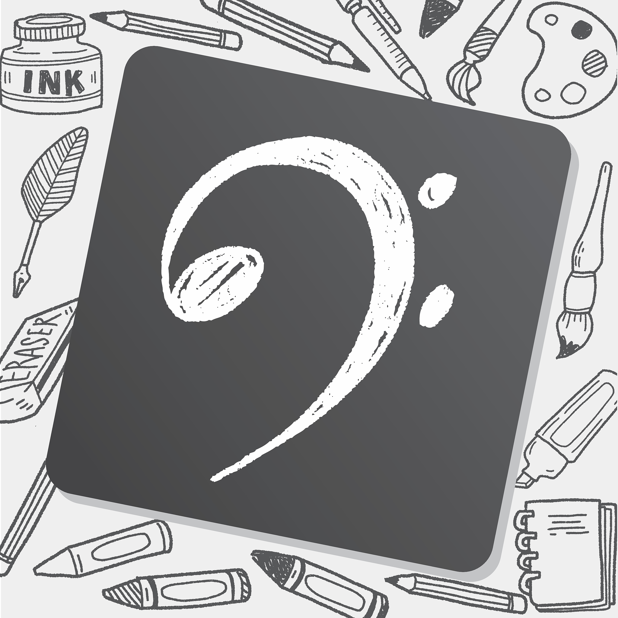 music note doodle