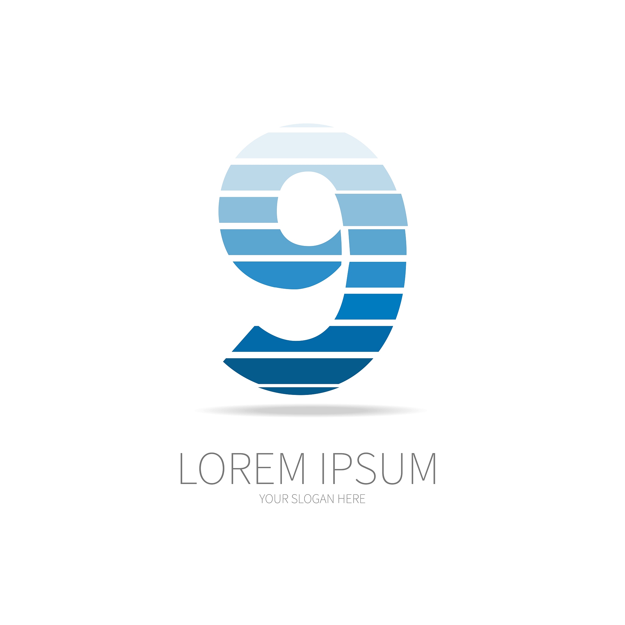 number 9 logo design
