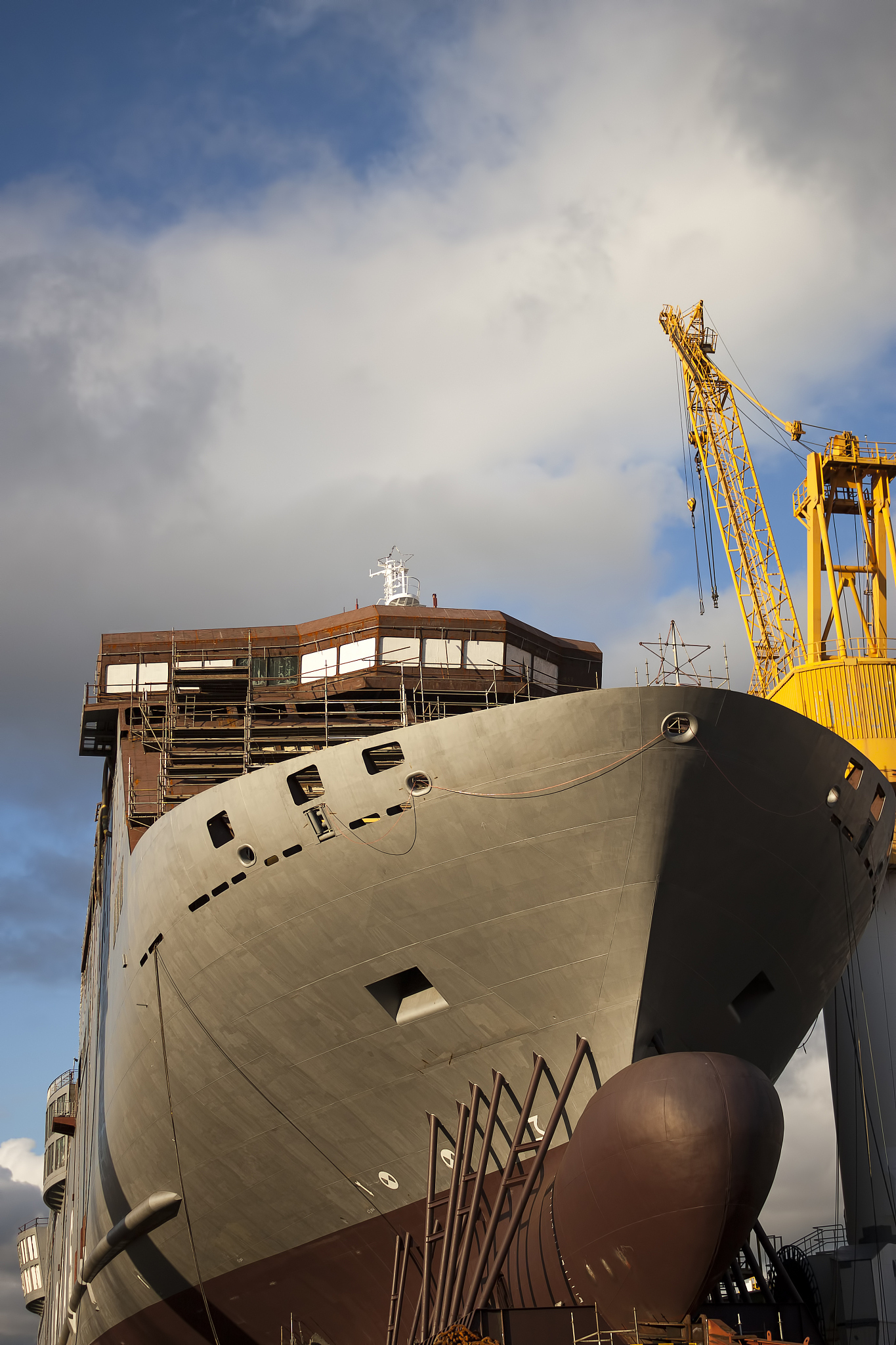ship in the shipyard