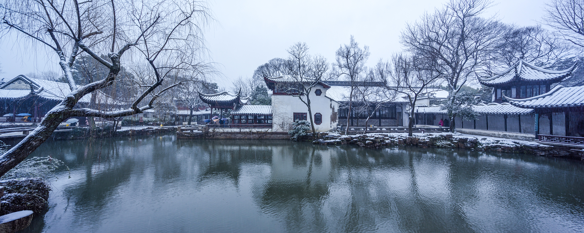 苏州园林雪景